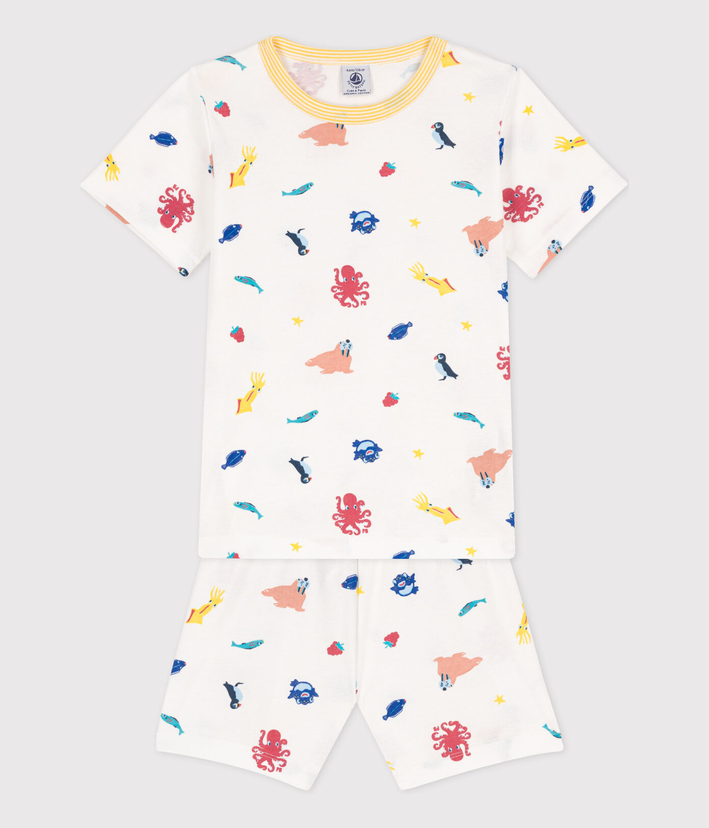 Pyjacourt phosphorescent en coton petite fille/petit garon