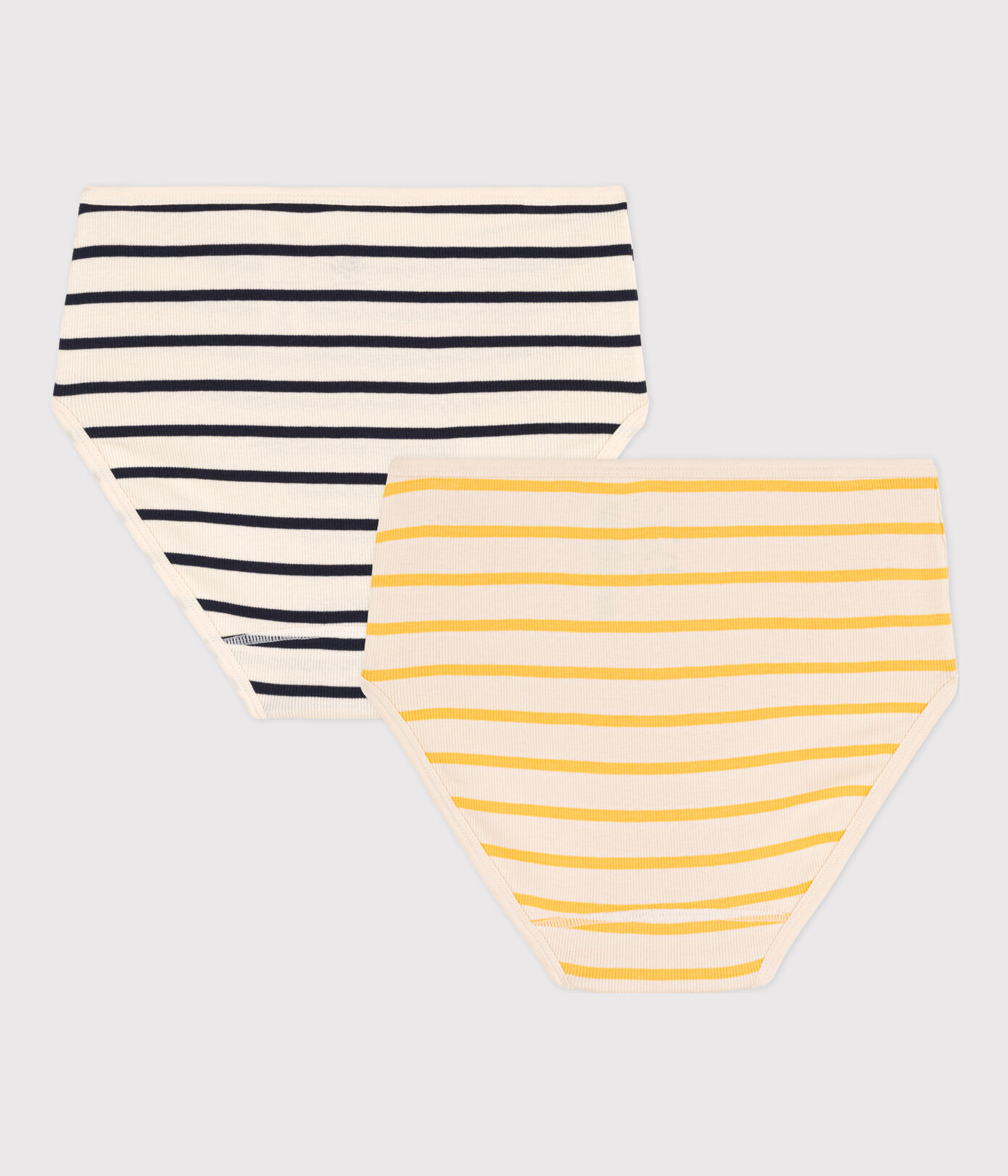 Lot 2 culottes taille haute en coton Femme