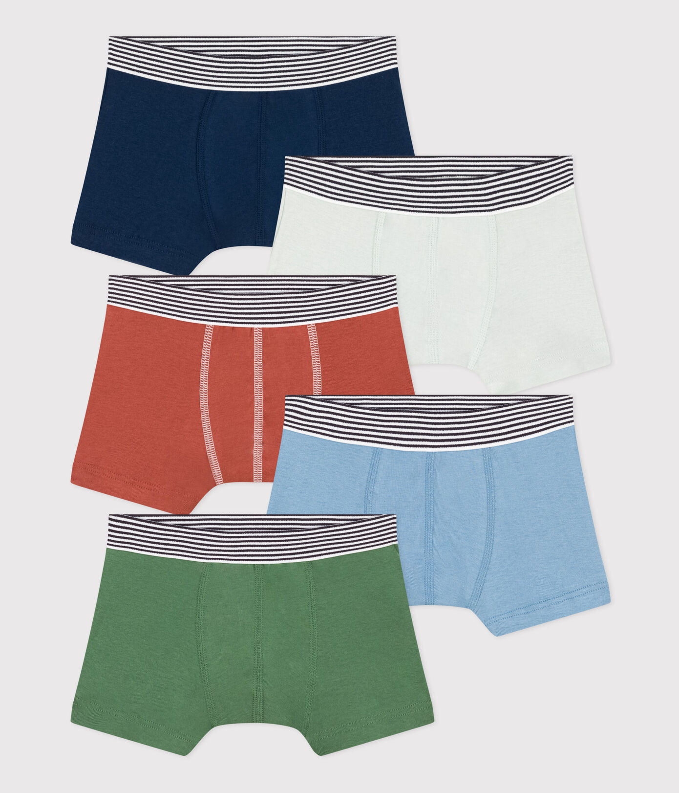 Lot de 5 boxers en coton petit garon