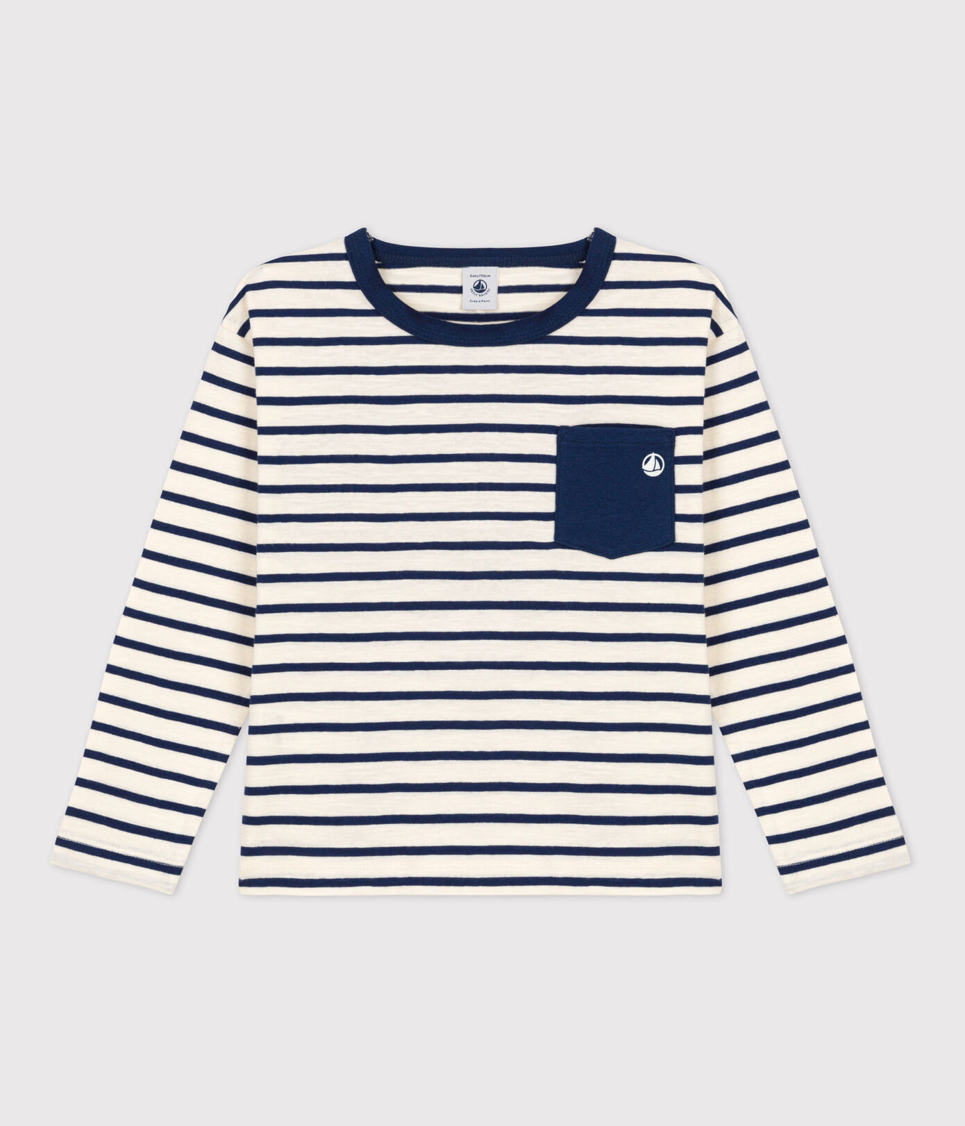Tee-shirt manches longues en coton enfant garon