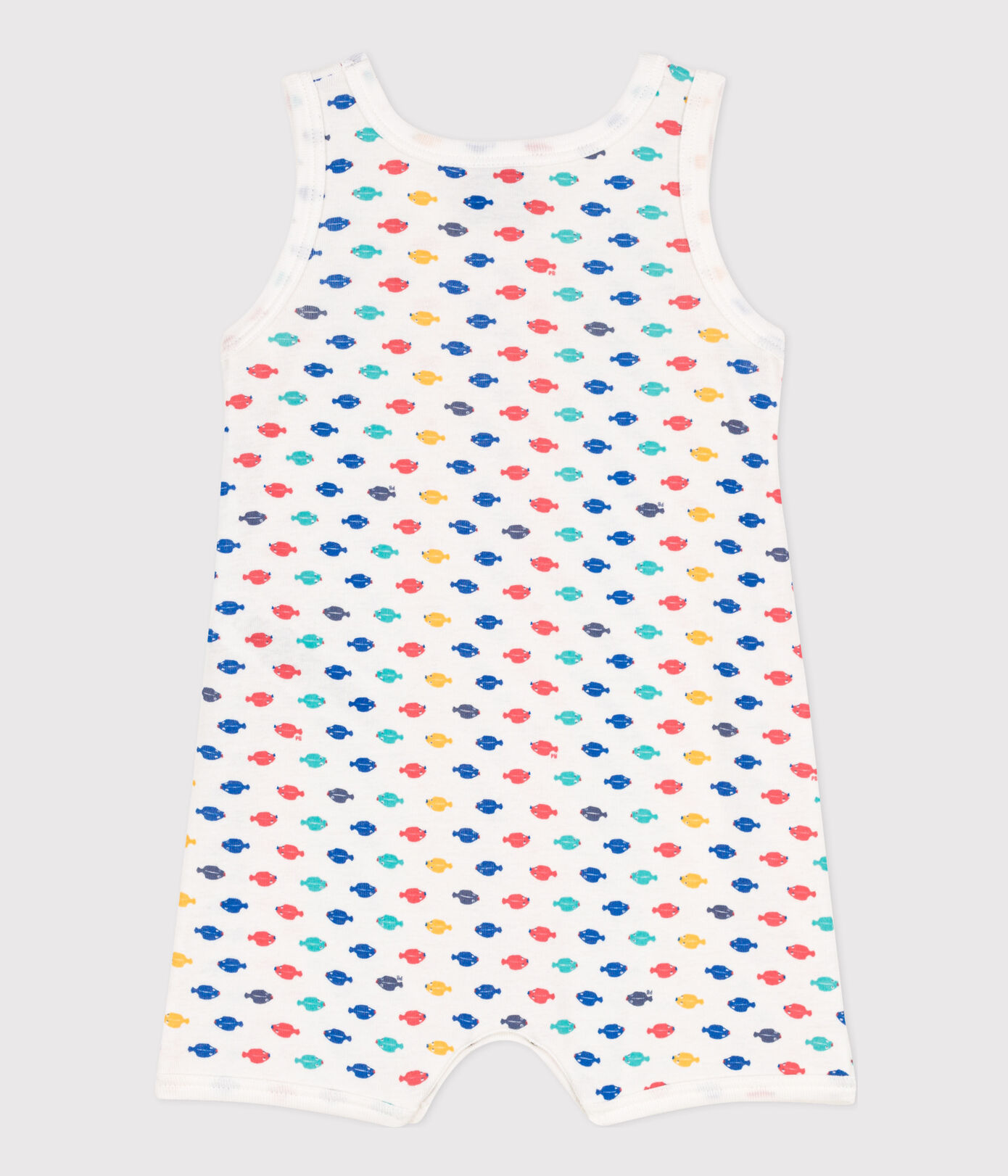 Combinaison courte animaux marins en coton bébé