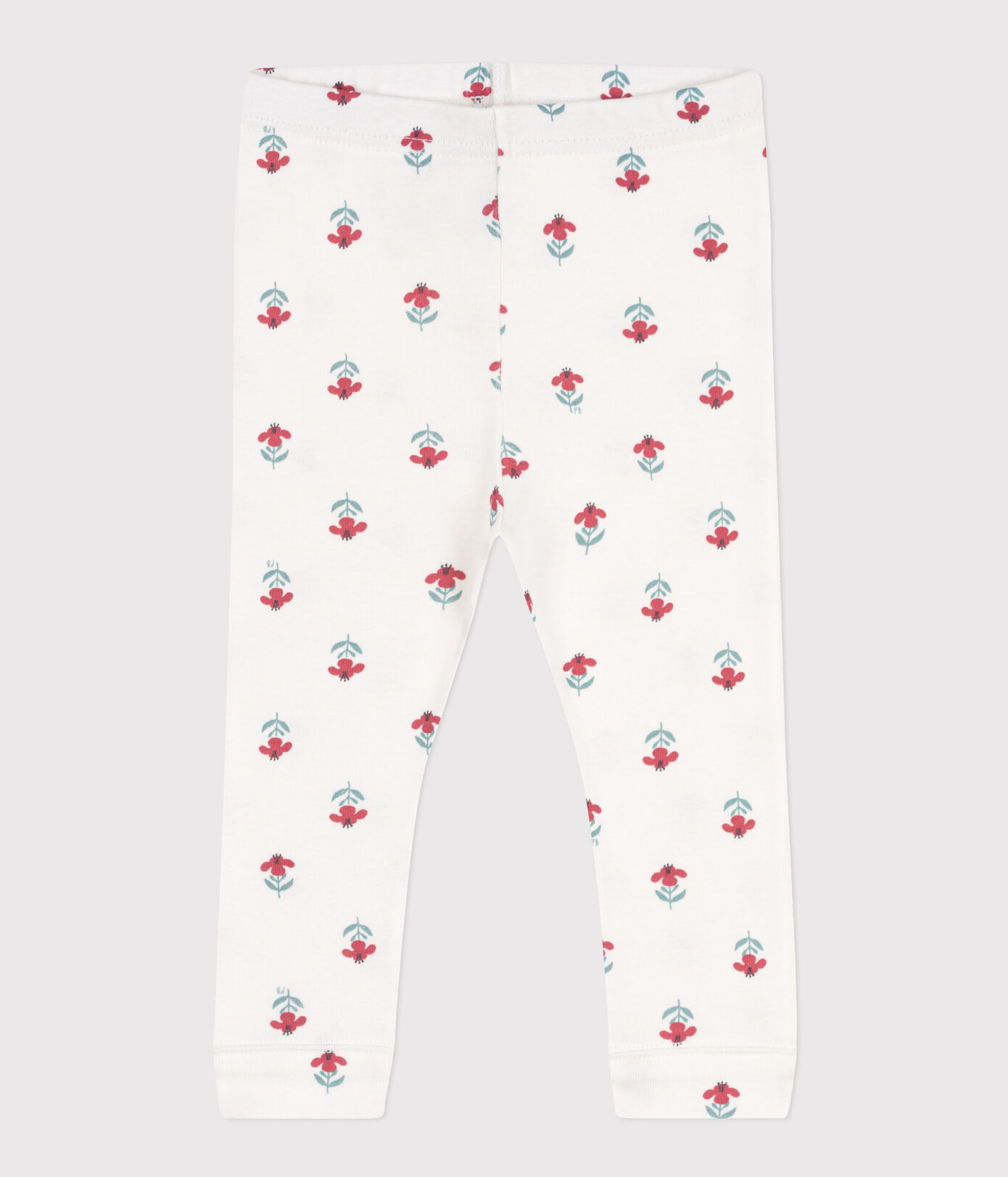 Legging bébé en coton imprimé fleuri