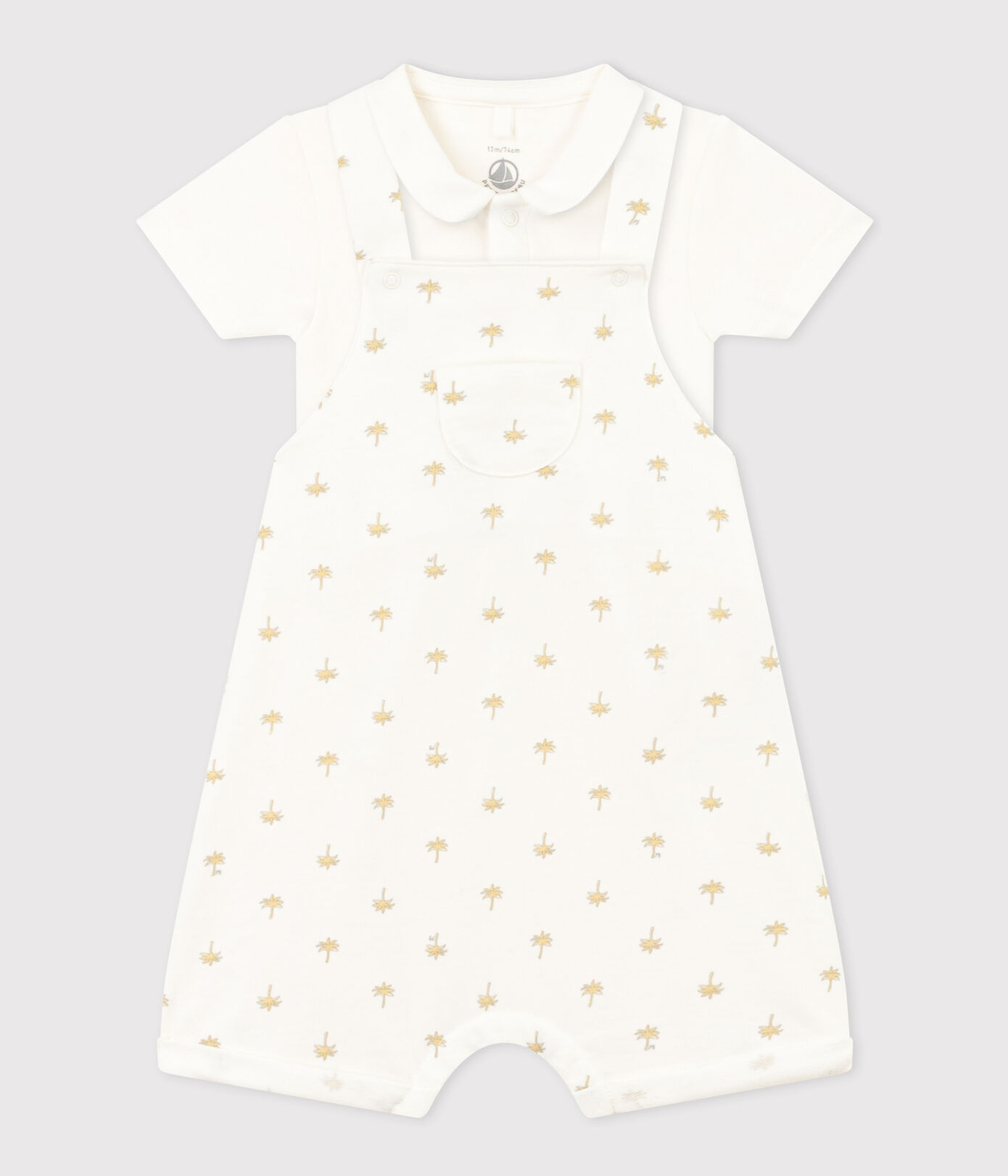 Ensemble salopette et body en coton bébé