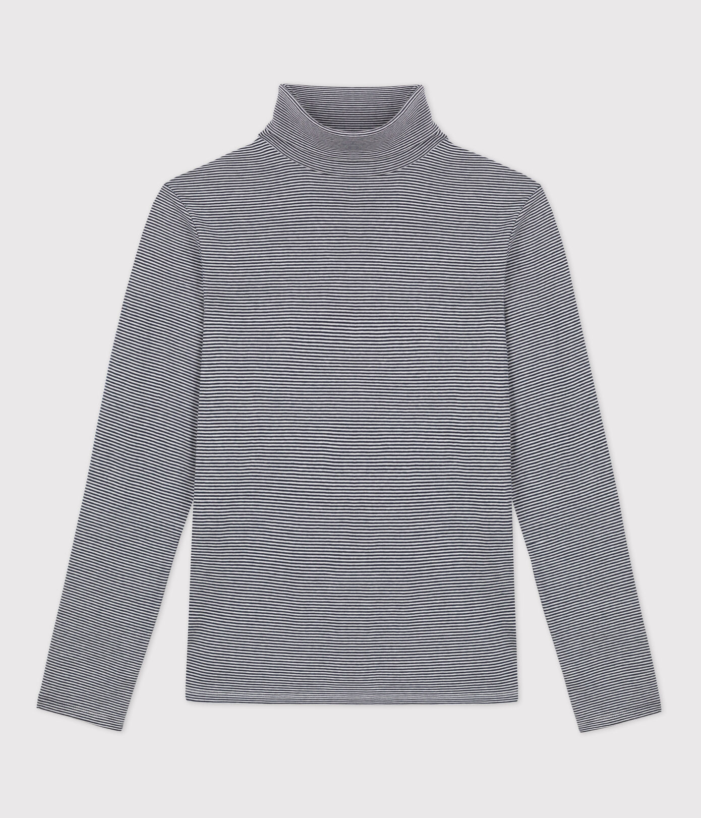 Tee-shirt col roulé L'ICONIQUE en coton BIO Femme