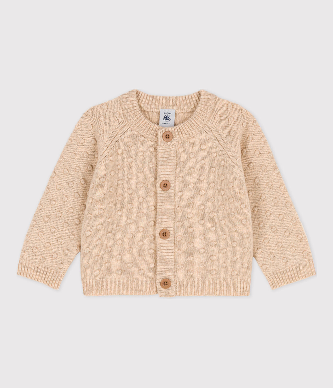 Cardigan bébé en tricot en laine