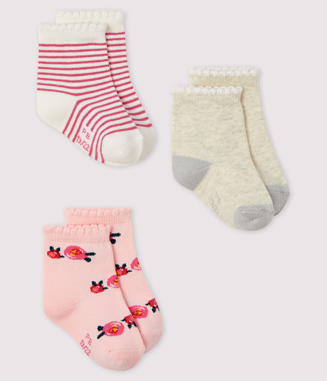 Lot de 3 paires de chaussettes bébé