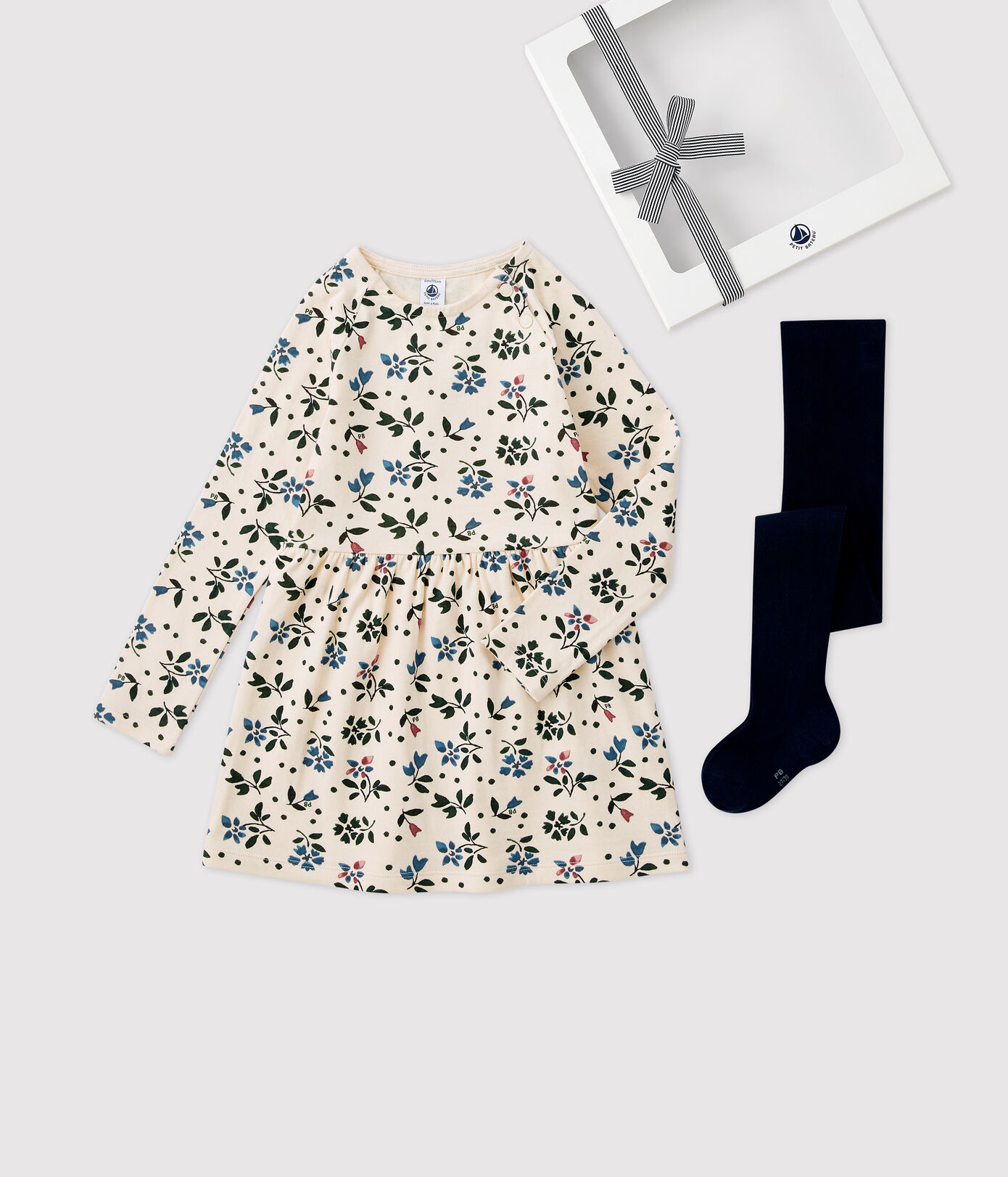 Coffret cadeau robe et collants enfant fille