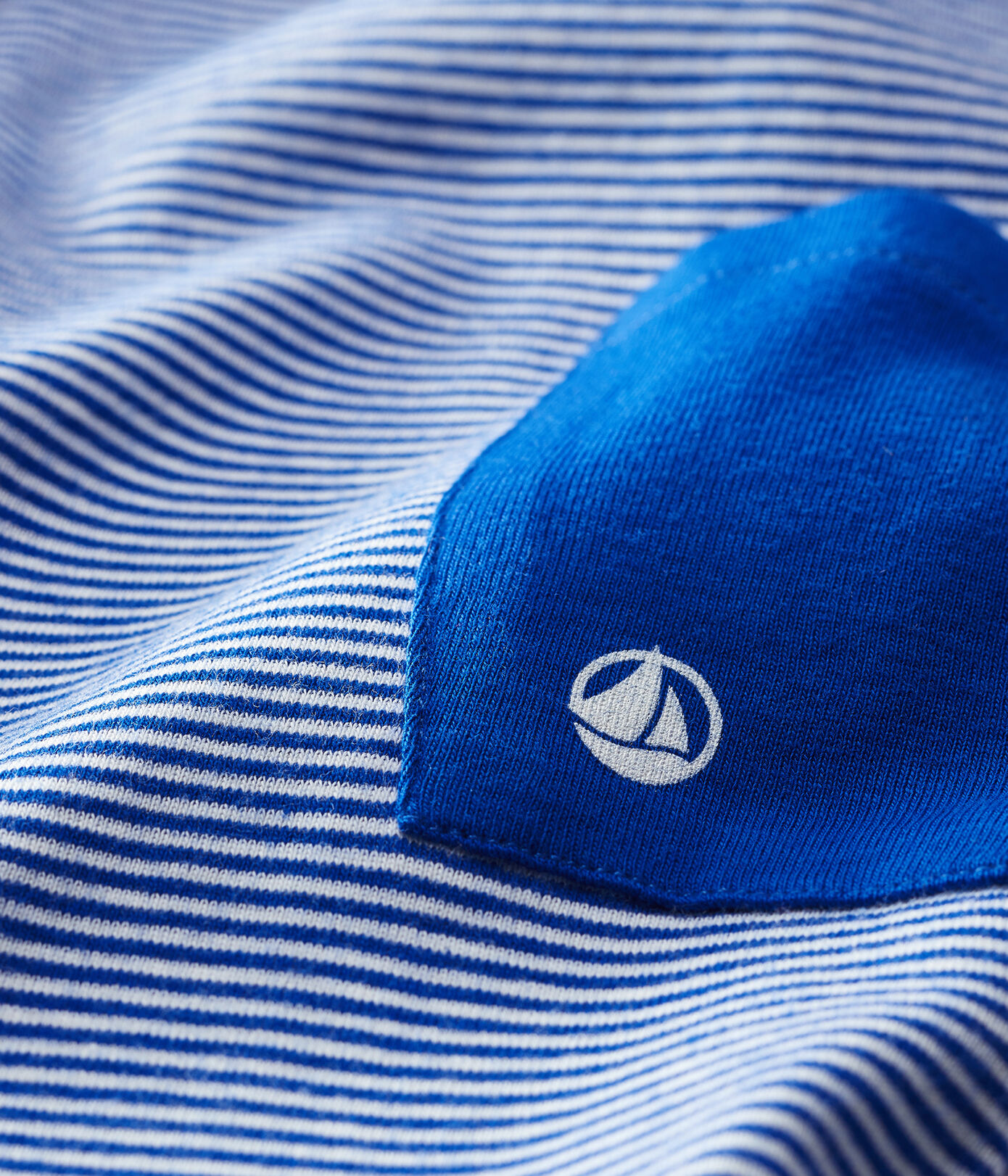 Combinaison courte en cte rayé bébé garon