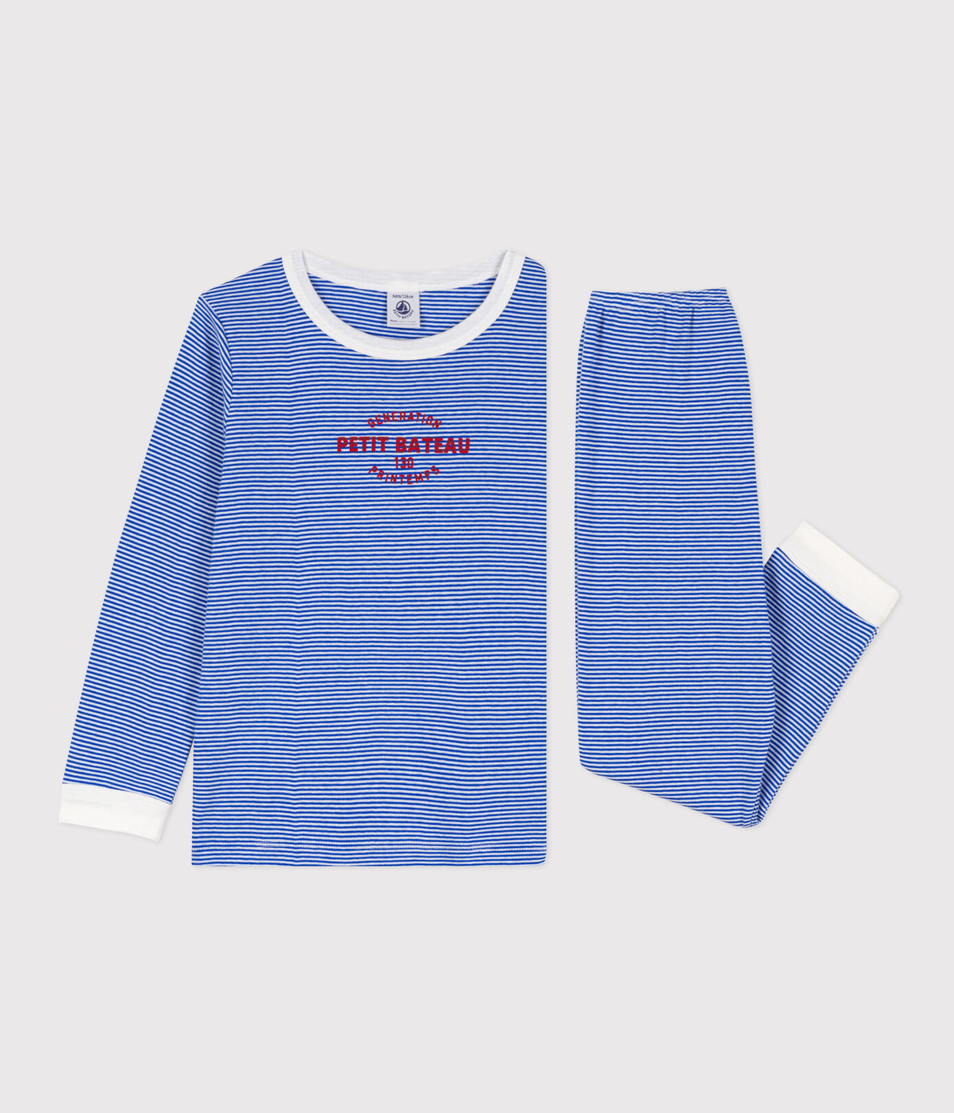 Pyjama milleraies en coton petite fille/petit garon