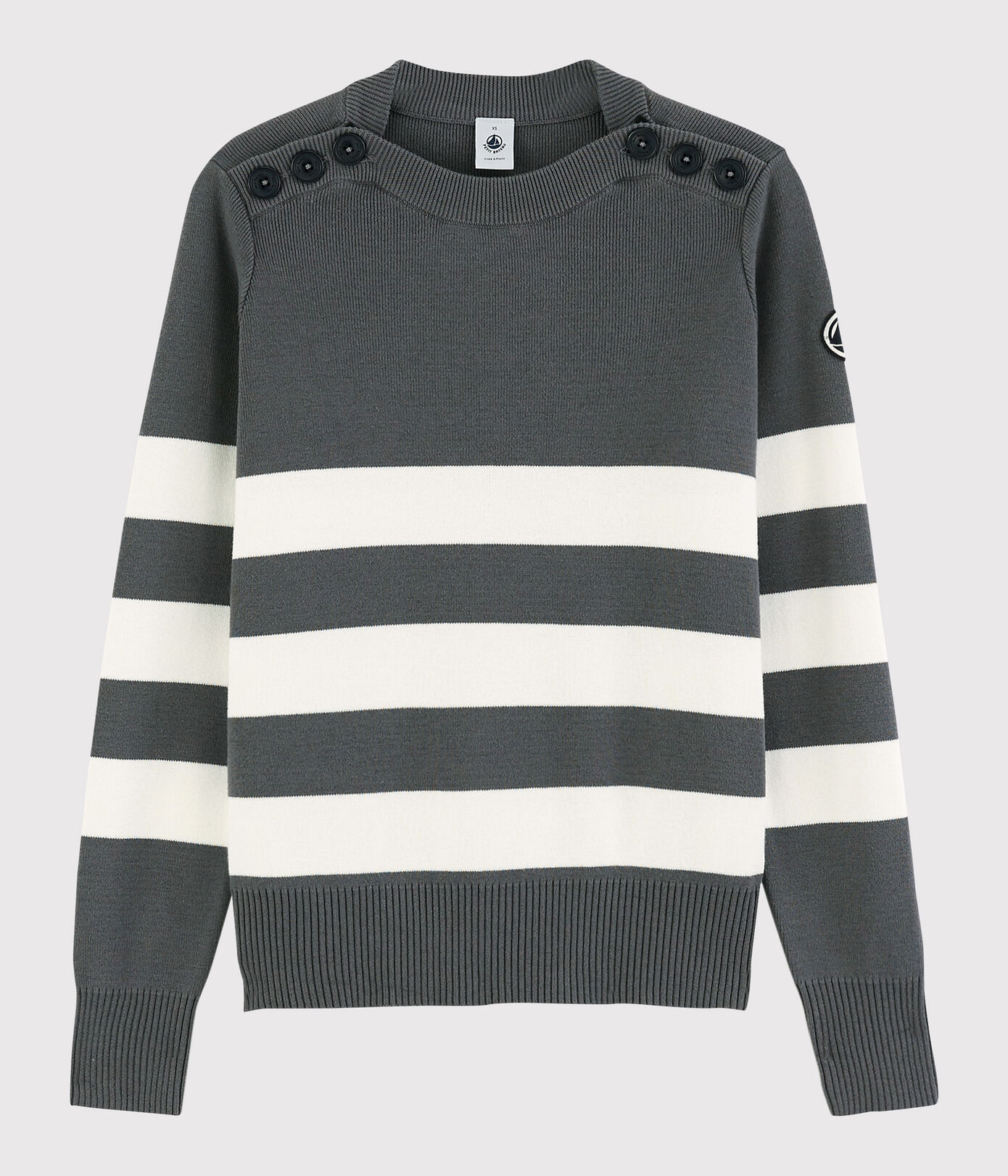 Pull marin en coton Femme