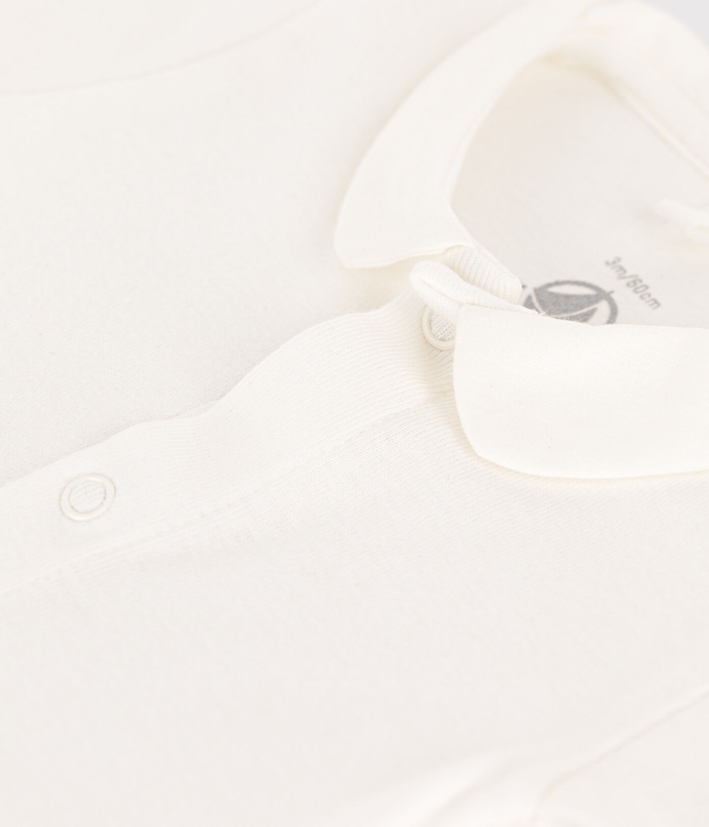 Body manches courtes à col en coton bébé