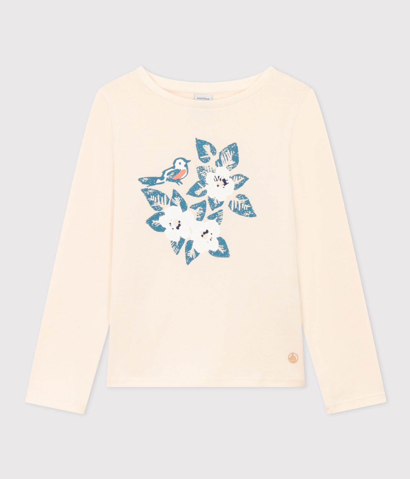 Tee-shirt manches longues en coton enfant fille