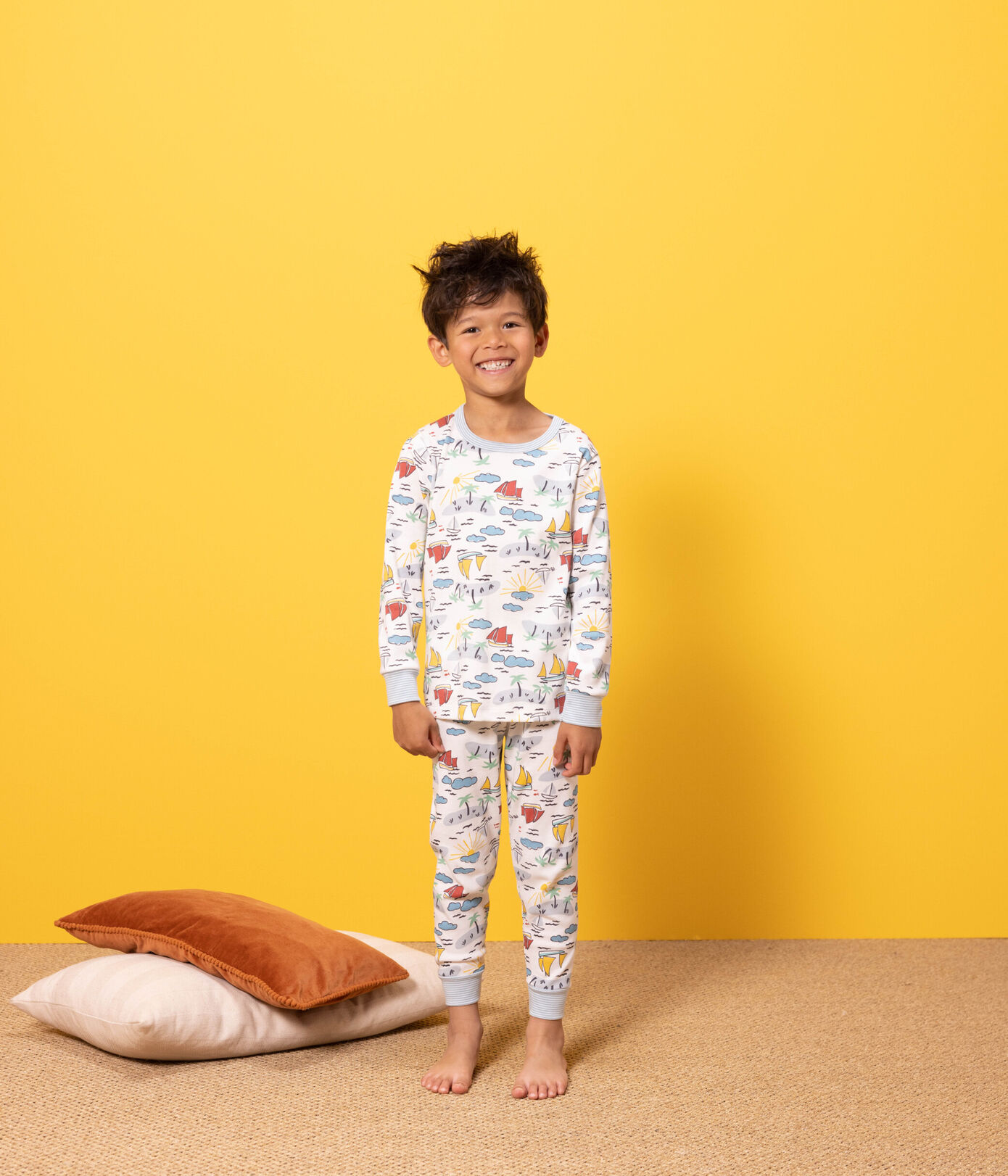 Pyjama explorateur en coton petite fille/petit garon