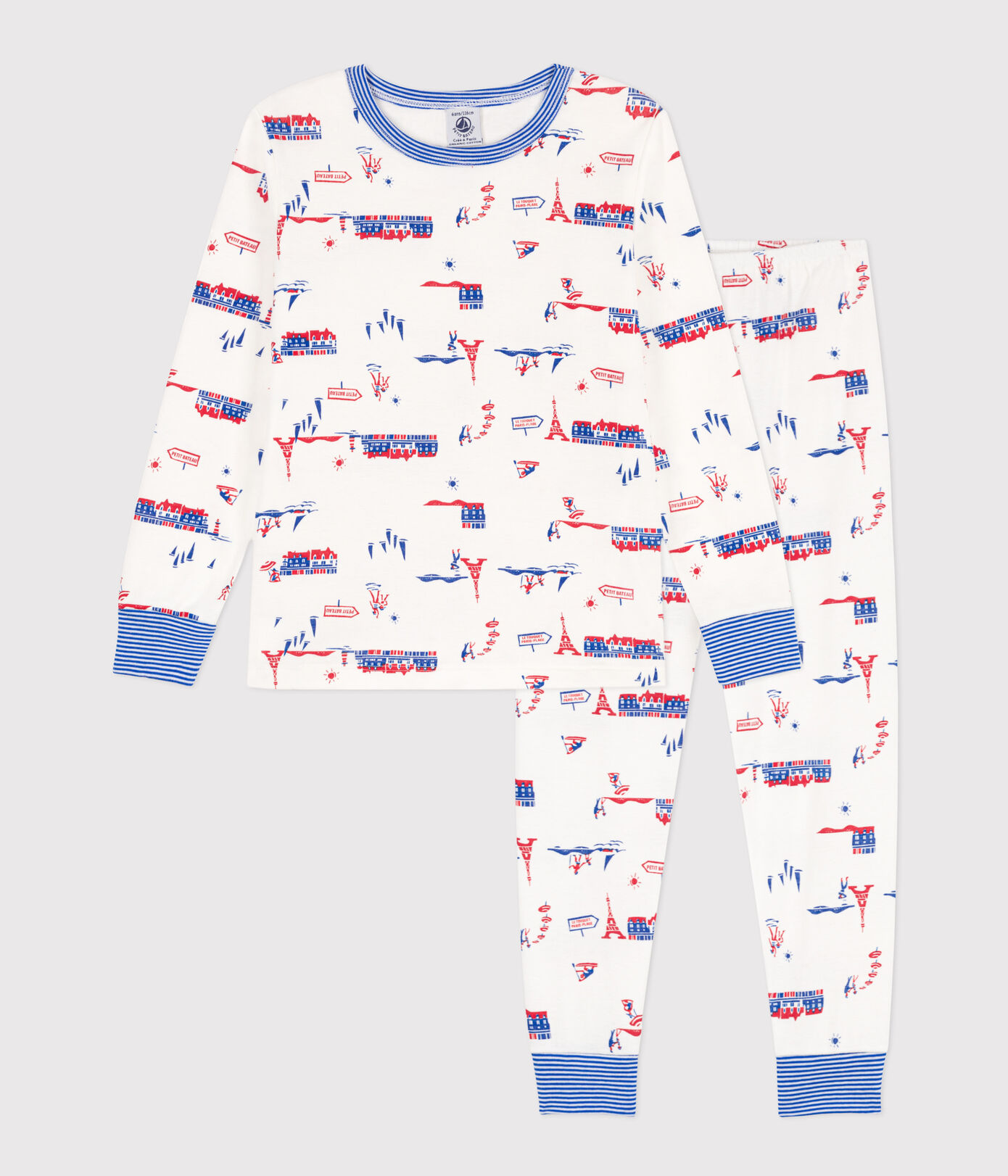 Pyjama Paris en coton petite fille/petit garon