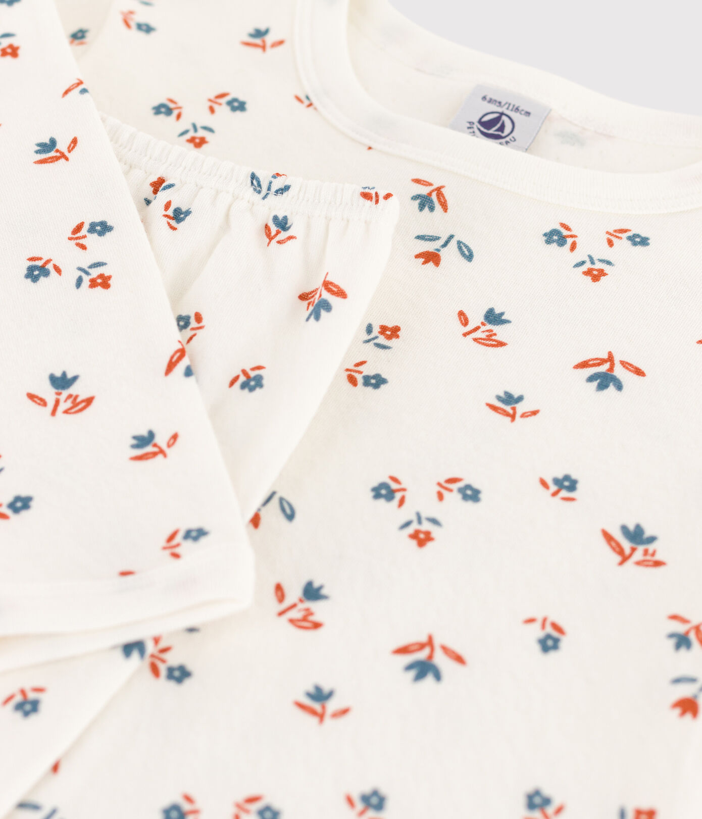 Pyjama fleur petite fille en tubique