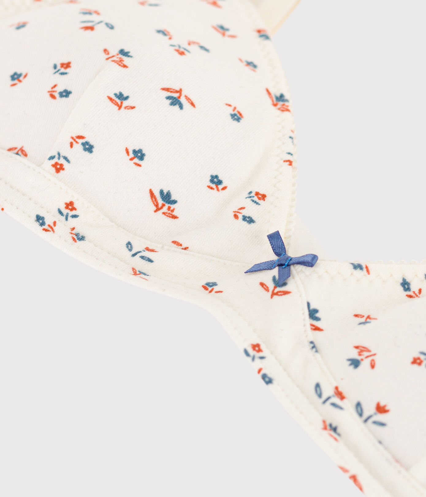 Soutien-gorge paddé fleur fille en coton et élasthanne