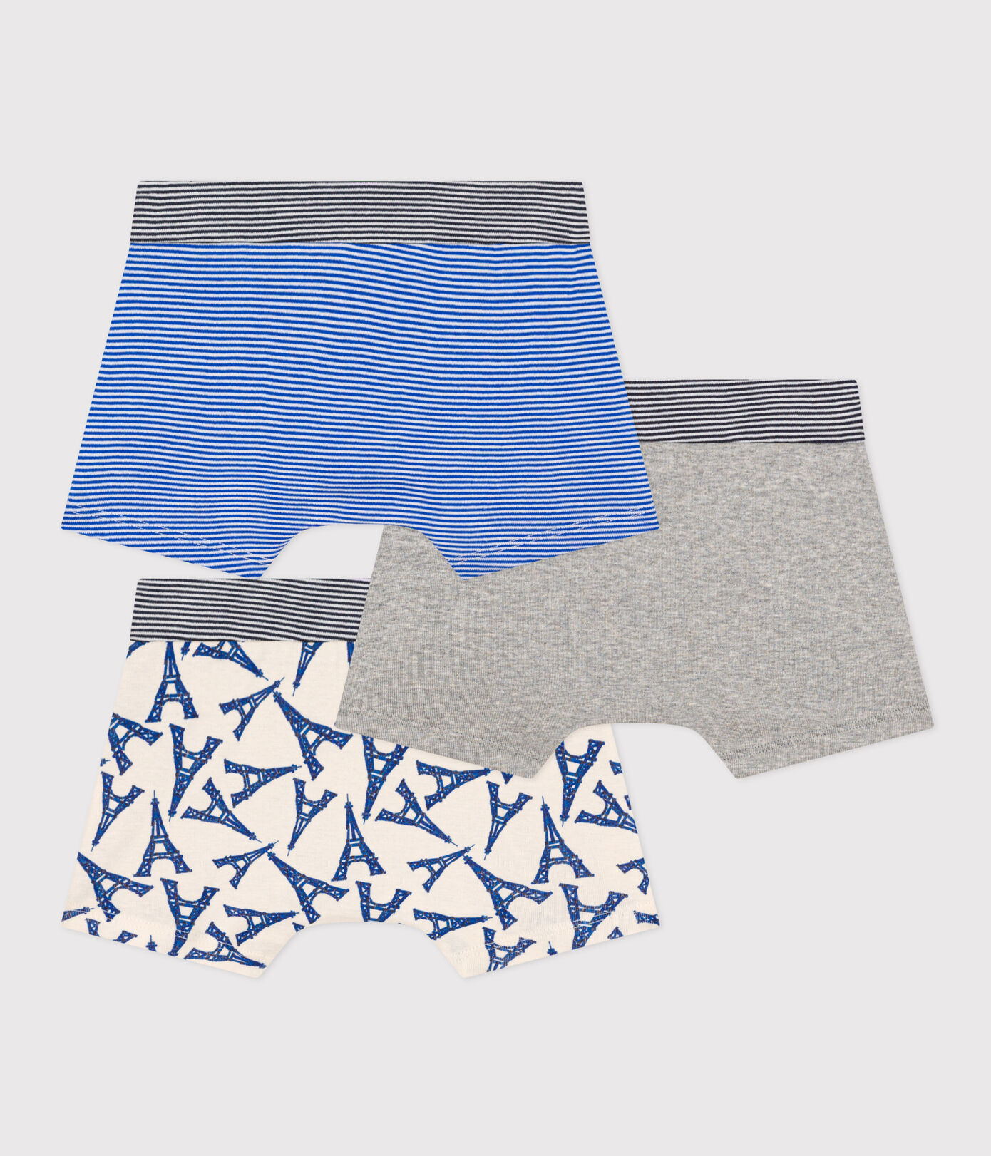 Lot de 3 boxers Paris en coton petit garon