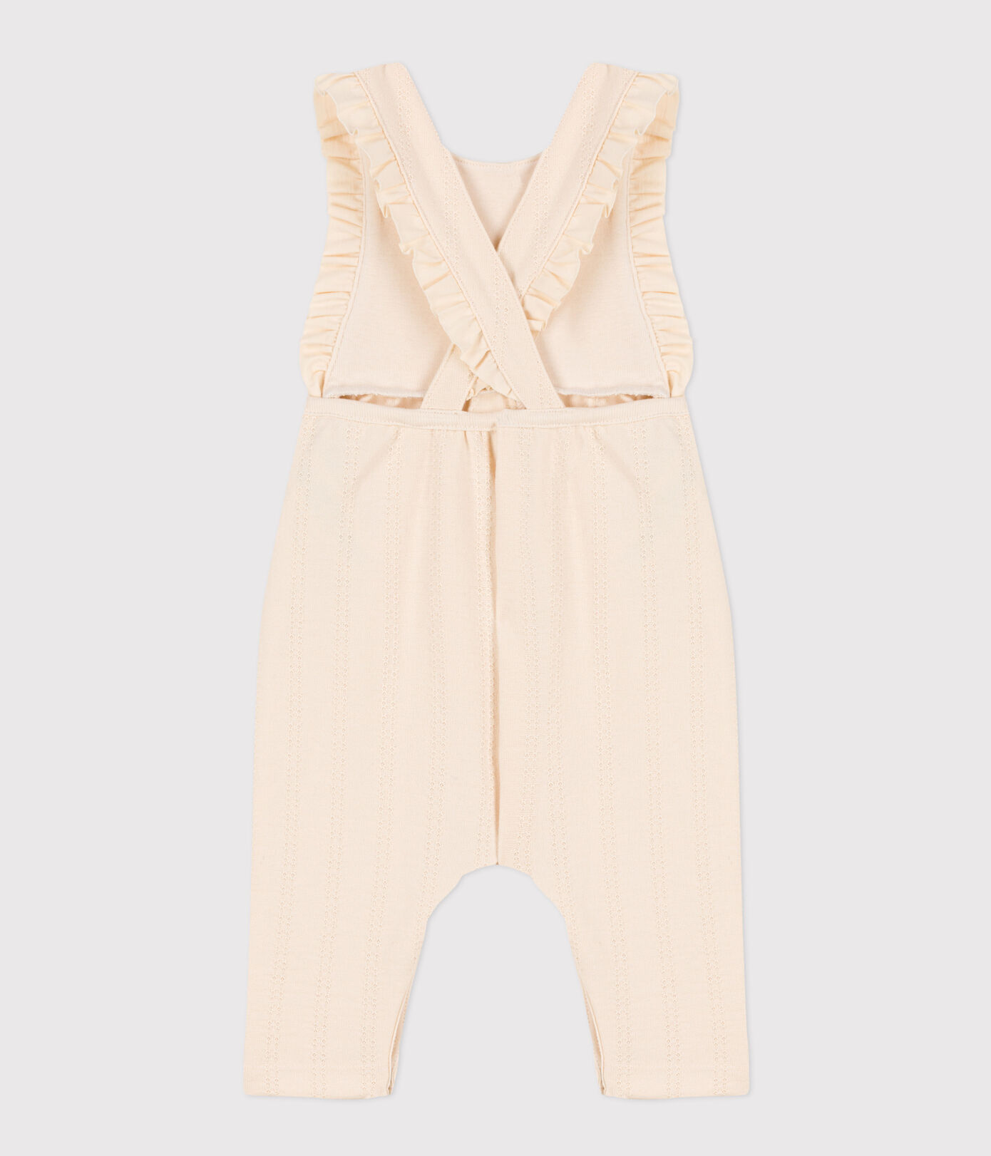 Combinaison longue bébé en jersey point fantaisie