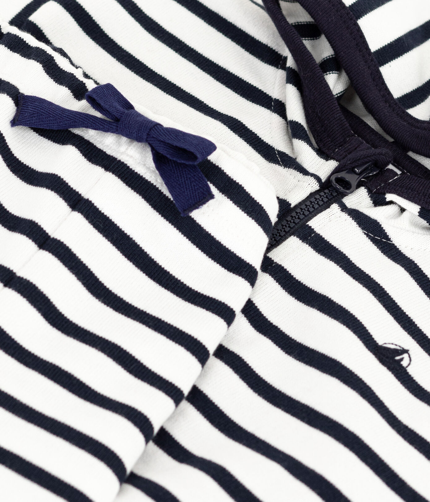 Ensemble rayé marinière en jersey épais bébé