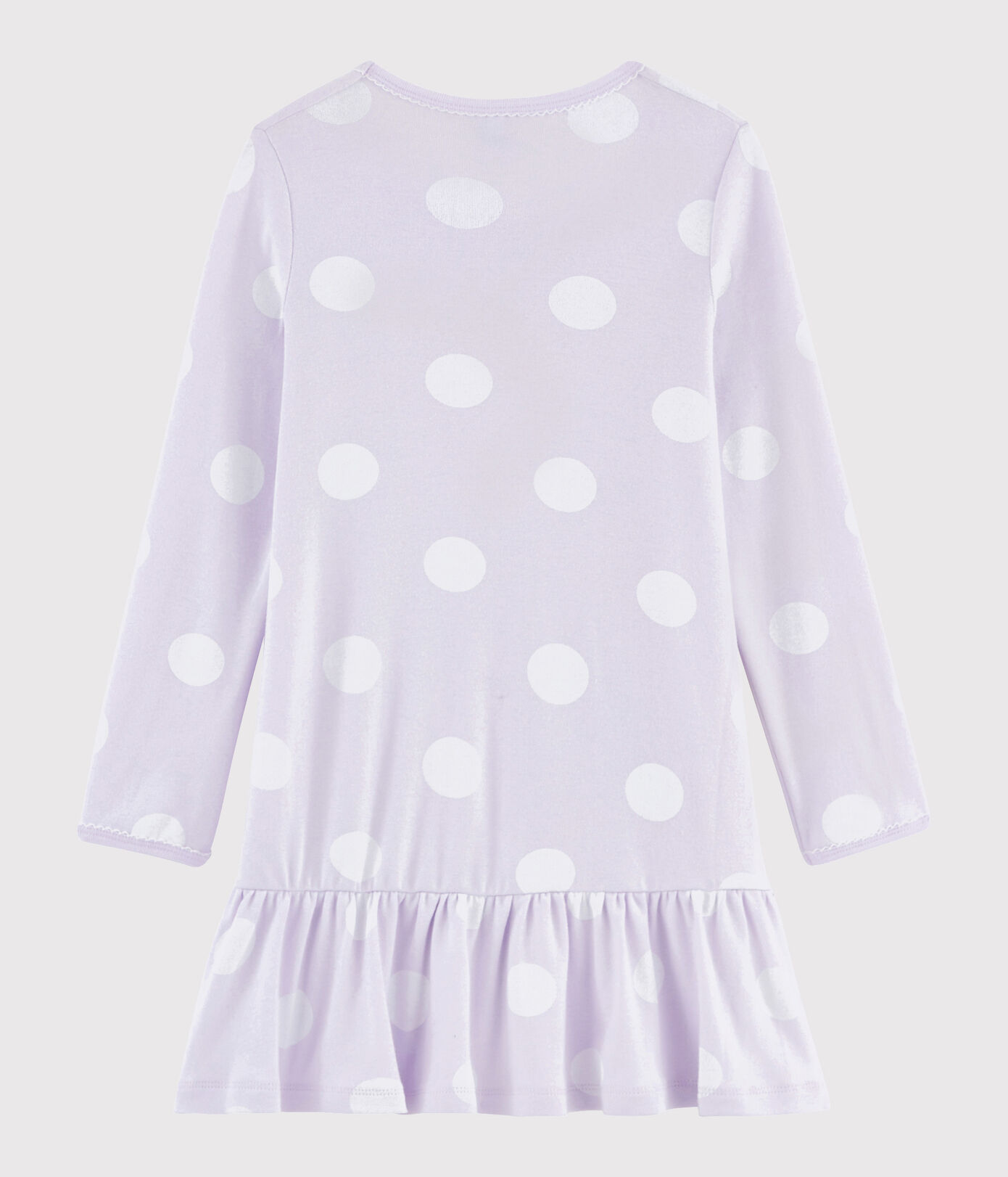 Chemise de nuit à pois petite fille en cte