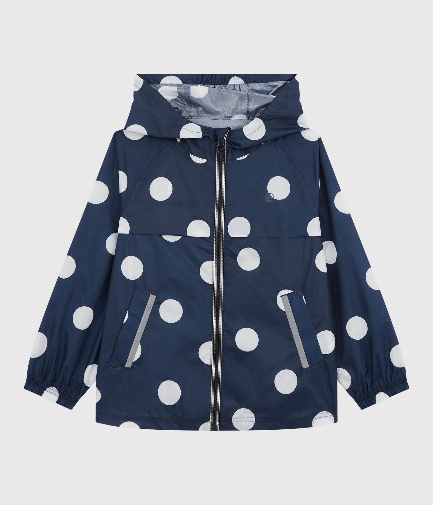 Coupe-vent mi-long polyester recyclé enfant fille