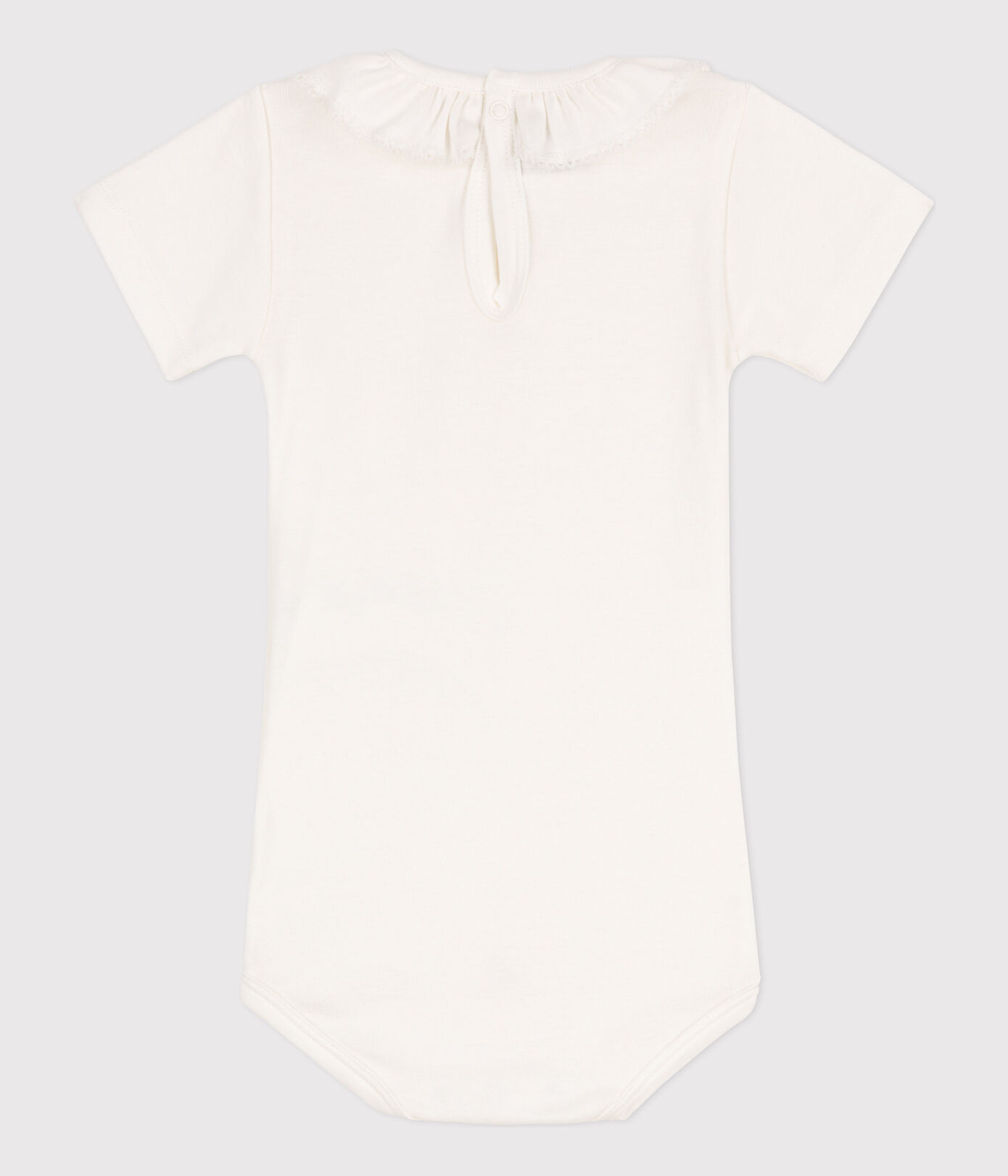 Body manches courtes bébé à collerette en coton
