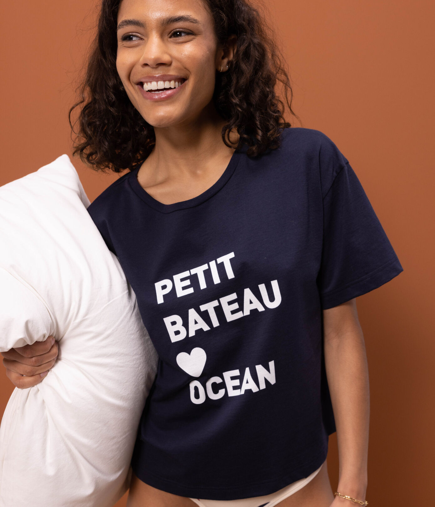T-shirt LE BOXY large en coton Femme
