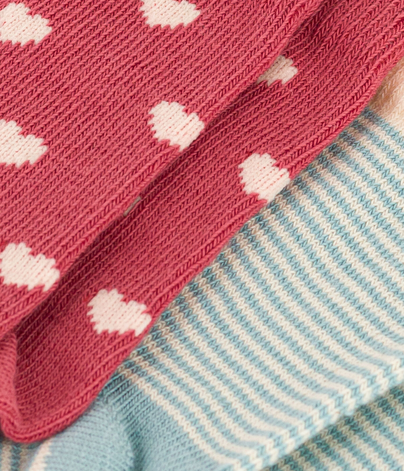 Lot de 2 paires de chaussettes curs en jersey de coton bébé