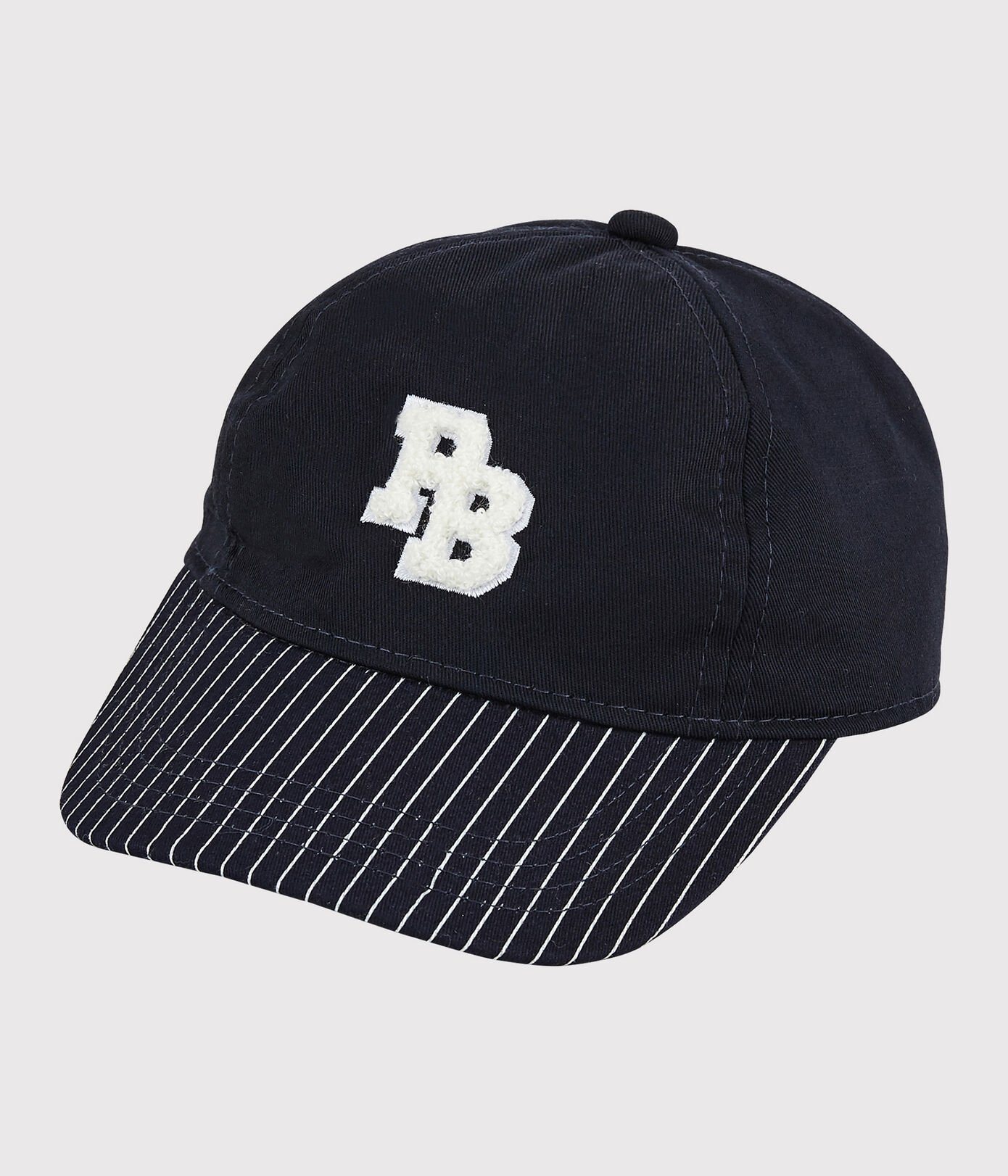 Casquette avec badge en bouclette bébé garon