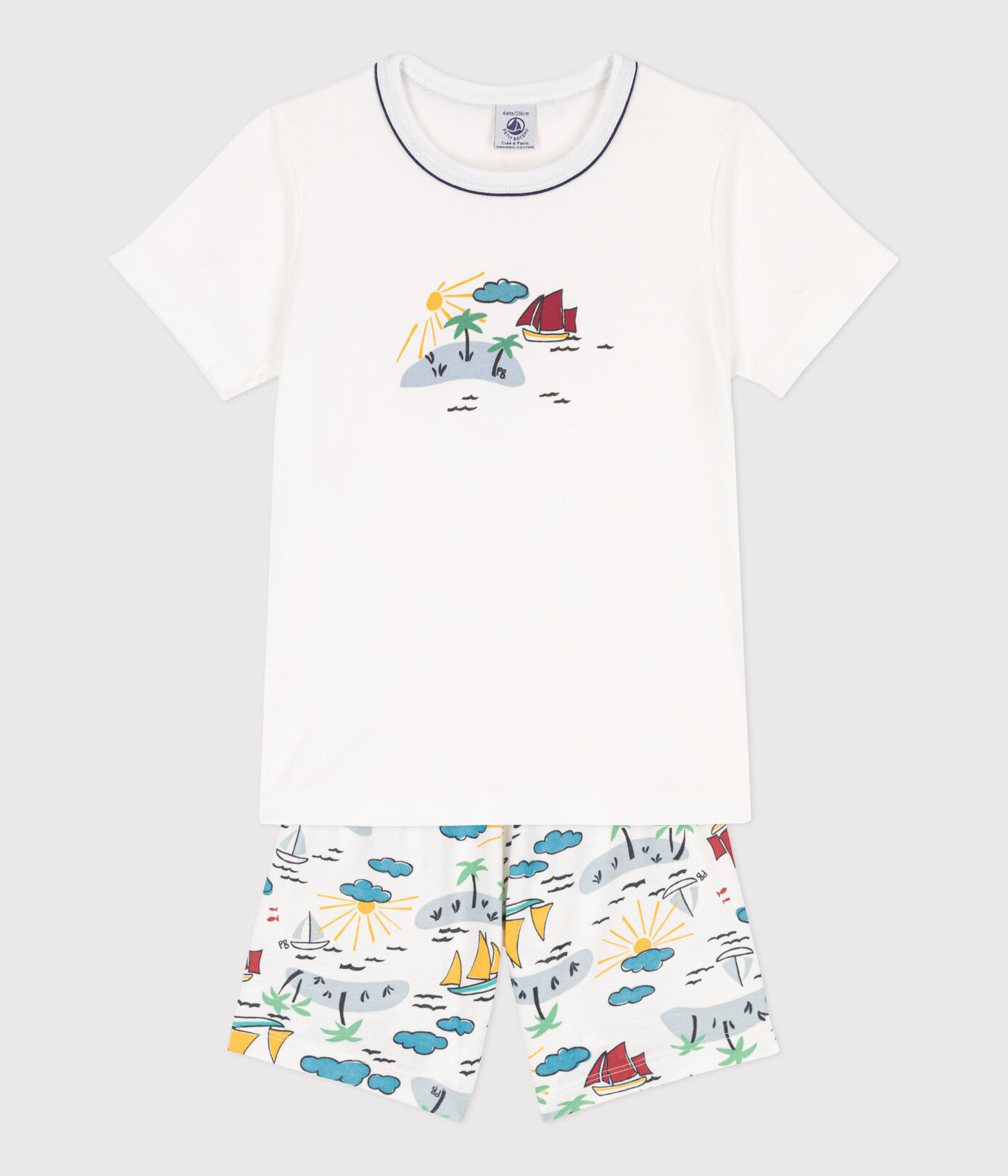 Pyjacourt explorateur en coton petite fille/petit garon