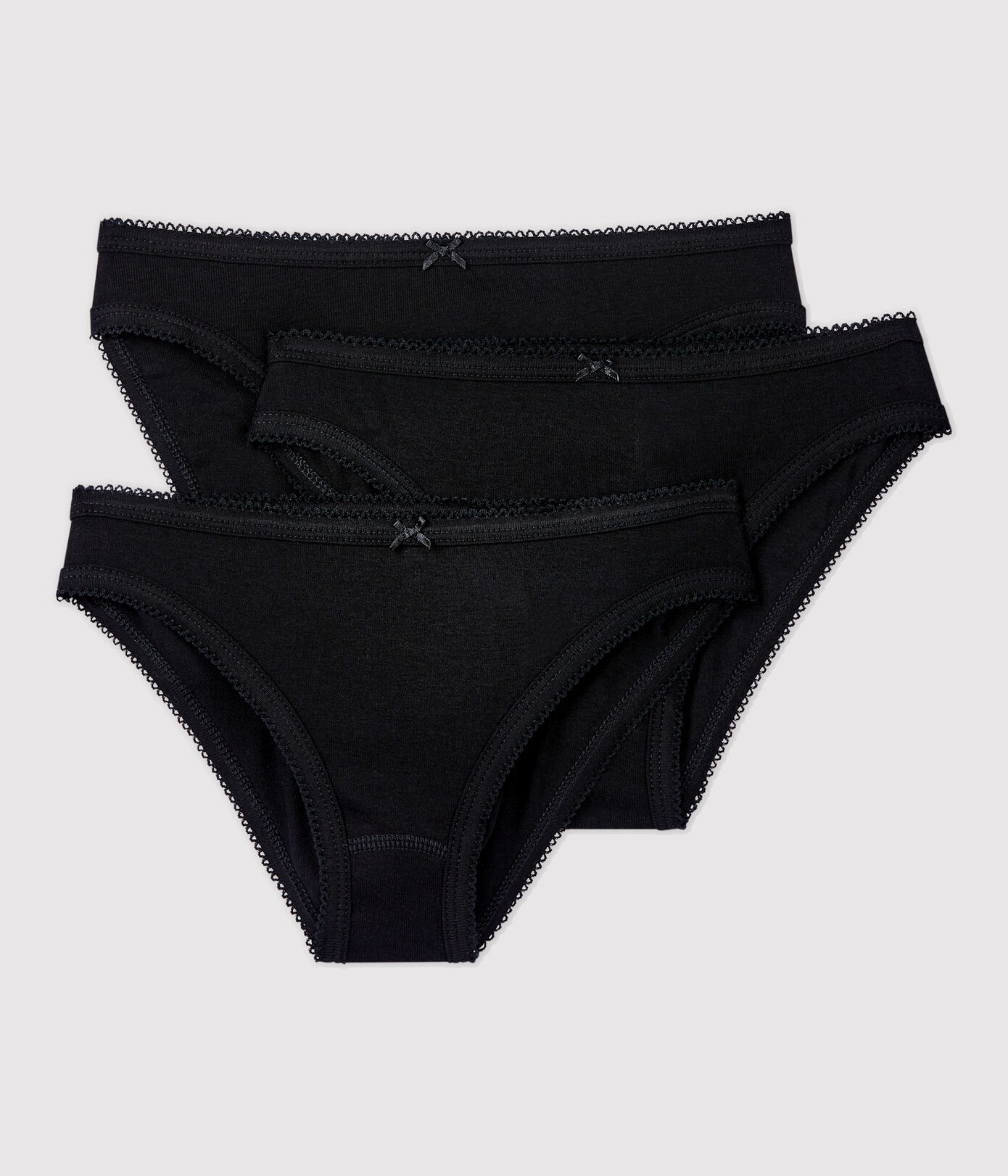 Lot 3 culottes en coton fin Femme