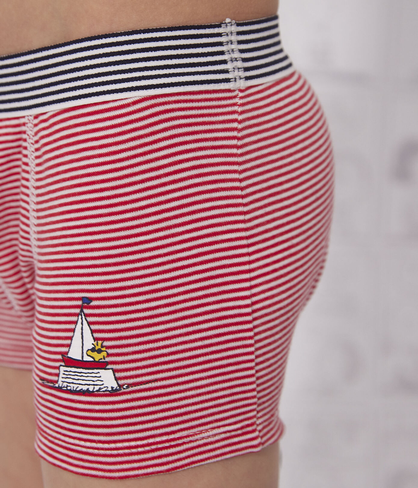 Lot de 3 boxers Petit Bateau X Snoopy en coton petit garon