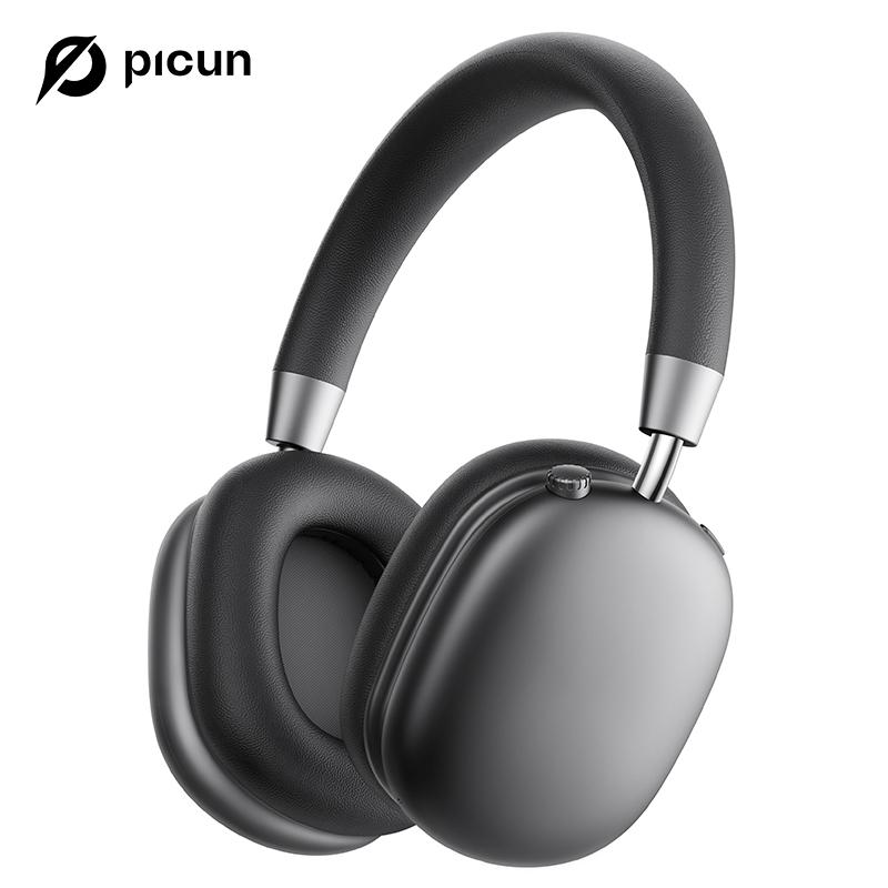 Picun F5 ANC Wireless Headphones, Bluetooth 5.4 Low-Latency, -35dB Noise Cancellation, Electronic Connection, Hi-Fi Audio, Custom EQ, Comfortable for Travel & Work Connection Electronic Headset