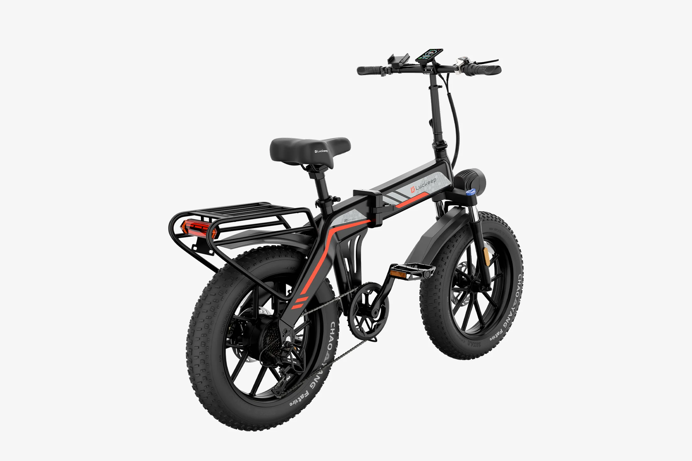 🔥 Luckeep X1 Folding eBike｜1200W Motor｜48V15Ah Battery｜28 MPH (45 km/h) Top Speed｜Long Range｜Off-Road｜Compact & Foldable