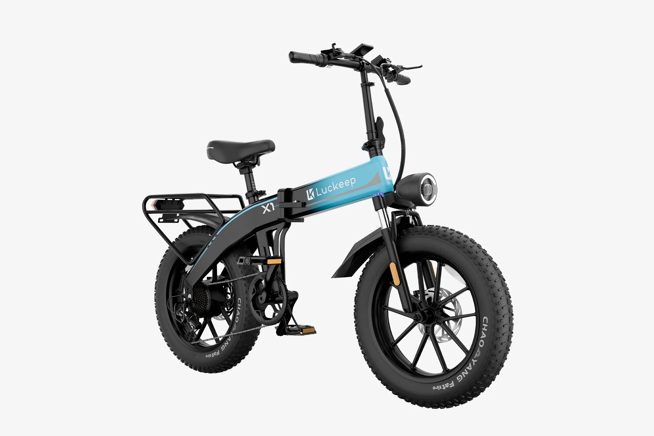 🔥 Luckeep X1 Folding eBike｜1200W Motor｜48V15Ah Battery｜28 MPH (45 km/h) Top Speed｜Long Range｜Off-Road｜Compact & Foldable