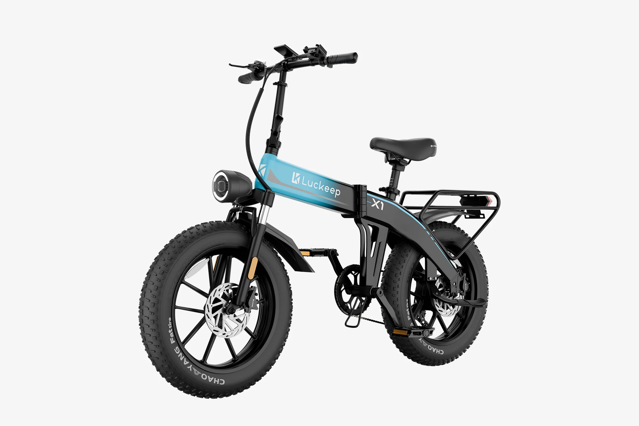 🔥 Luckeep X1 Folding eBike｜1200W Motor｜48V15Ah Battery｜28 MPH (45 km/h) Top Speed｜Long Range｜Off-Road｜Compact & Foldable