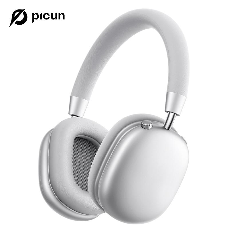 Picun F5 ANC Wireless Headphones, Bluetooth 5.4 Low-Latency, -35dB Noise Cancellation, Electronic Connection, Hi-Fi Audio, Custom EQ, Comfortable for Travel & Work Connection Electronic Headset