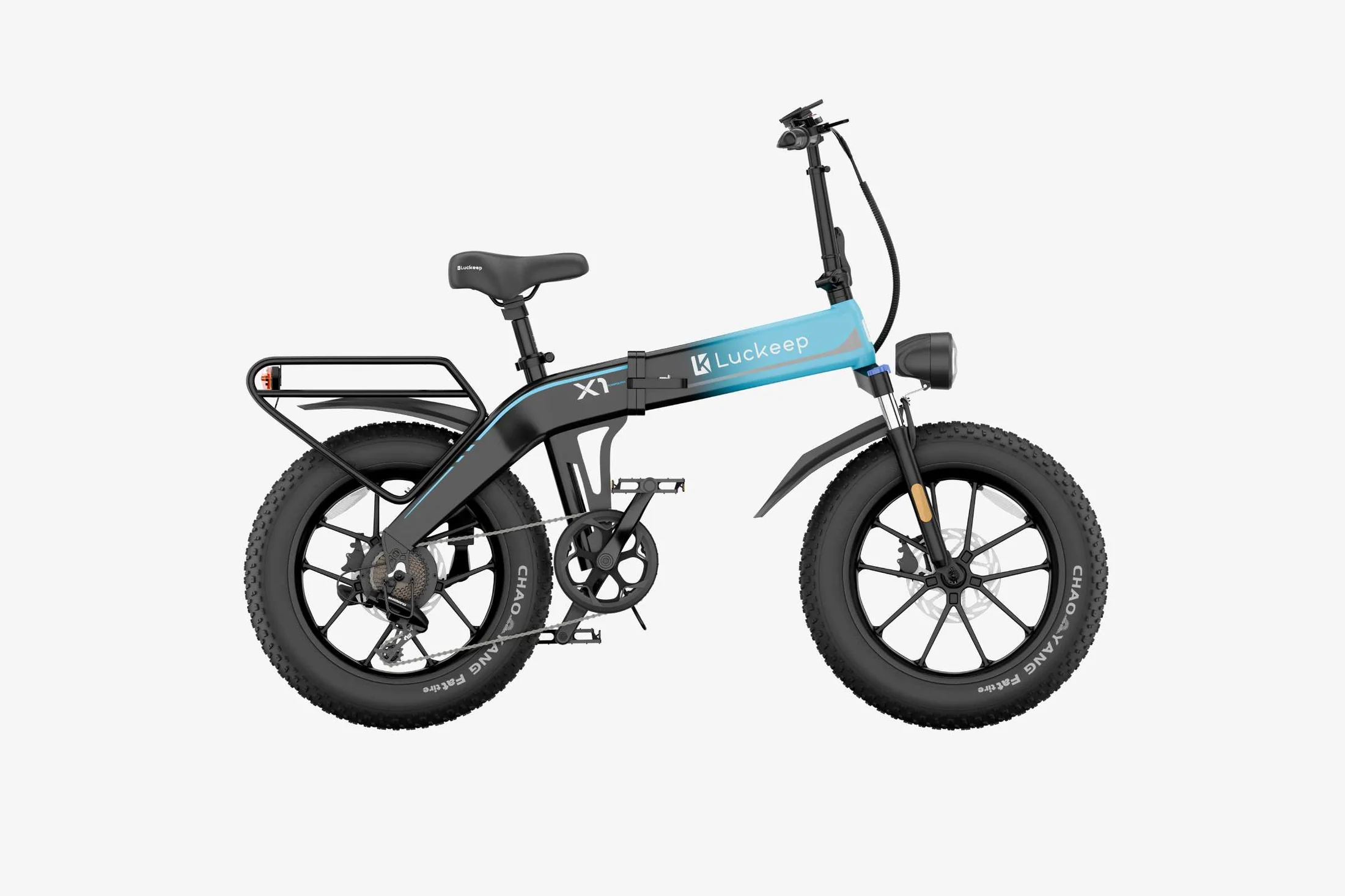 🔥 Luckeep X1 Folding eBike｜1200W Motor｜48V15Ah Battery｜28 MPH (45 km/h) Top Speed｜Long Range｜Off-Road｜Compact & Foldable