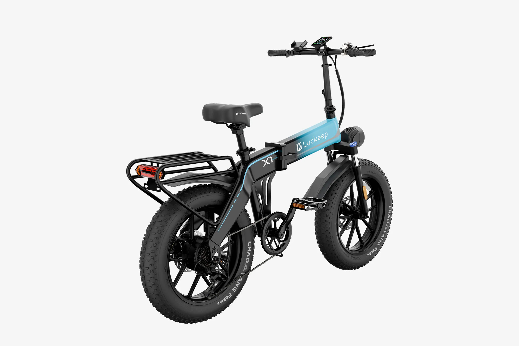 🔥 Luckeep X1 Folding eBike｜1200W Motor｜48V15Ah Battery｜28 MPH (45 km/h) Top Speed｜Long Range｜Off-Road｜Compact & Foldable