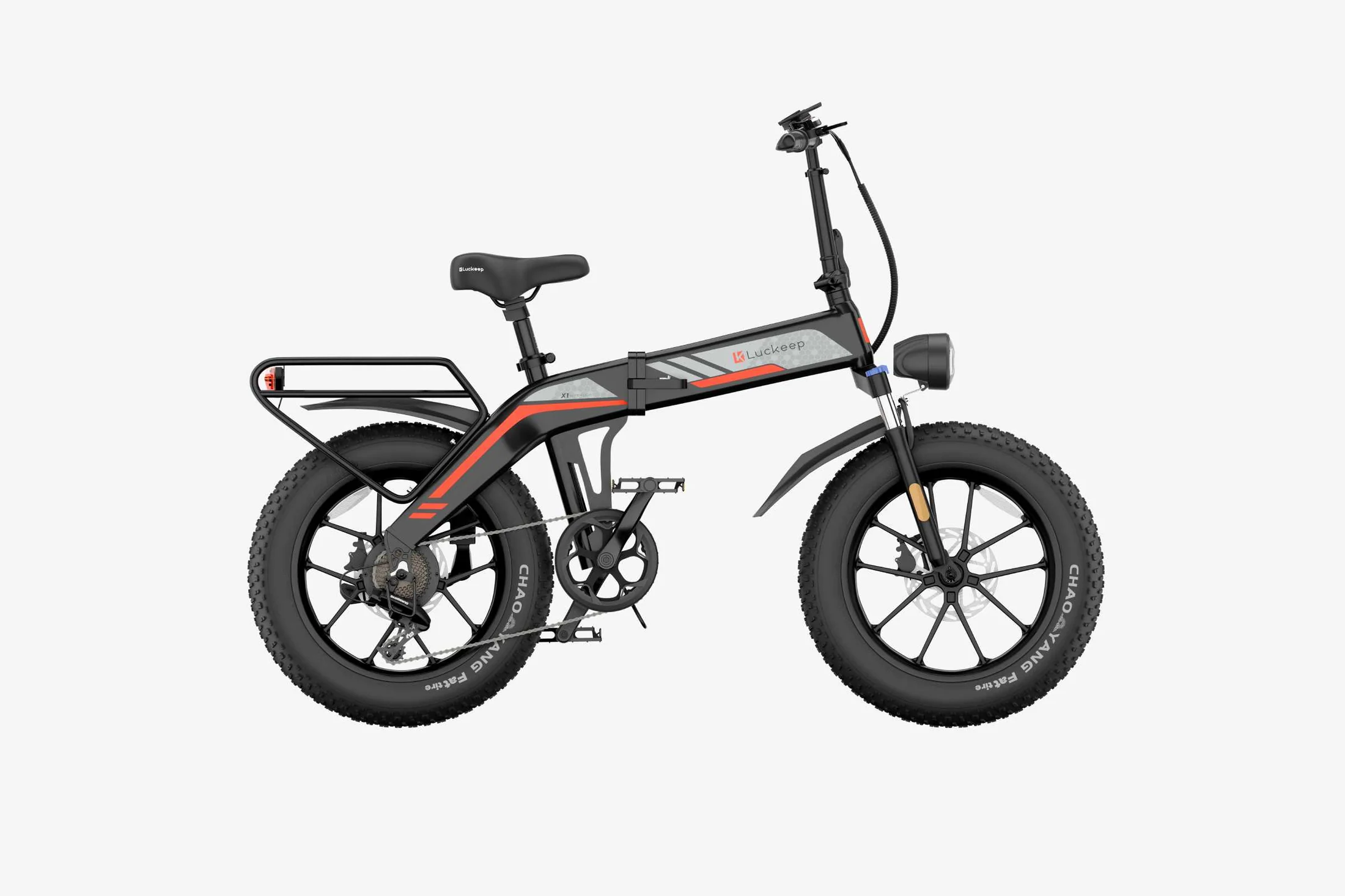 🔥 Luckeep X1 Folding eBike｜1200W Motor｜48V15Ah Battery｜28 MPH (45 km/h) Top Speed｜Long Range｜Off-Road｜Compact & Foldable