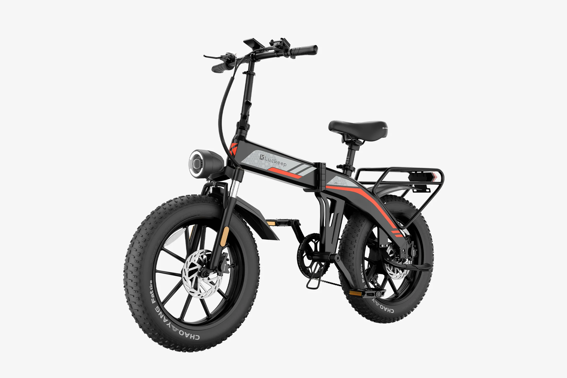 🔥 Luckeep X1 Folding eBike｜1200W Motor｜48V15Ah Battery｜28 MPH (45 km/h) Top Speed｜Long Range｜Off-Road｜Compact & Foldable