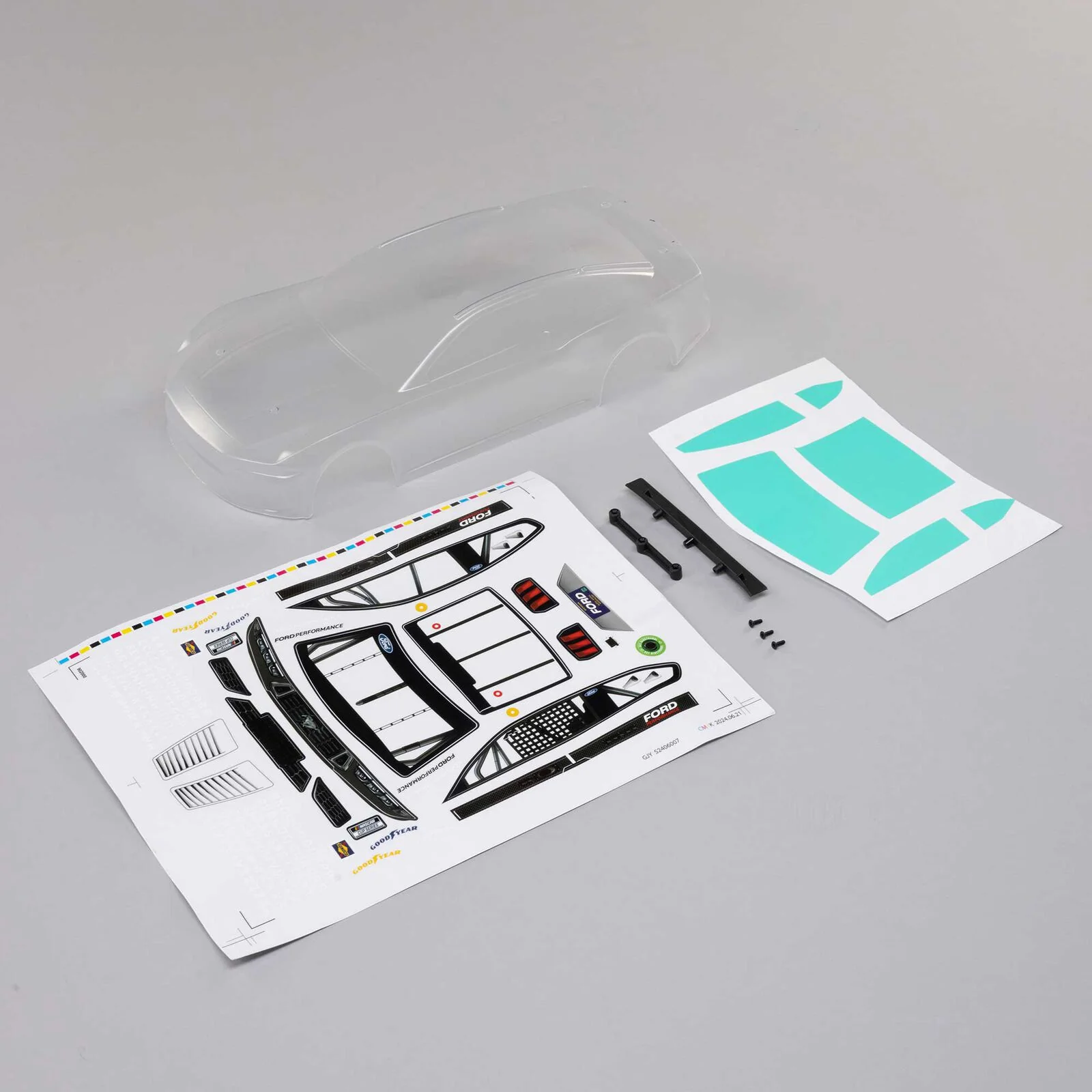 LOSI NASCAR CLEAR FORD BODY