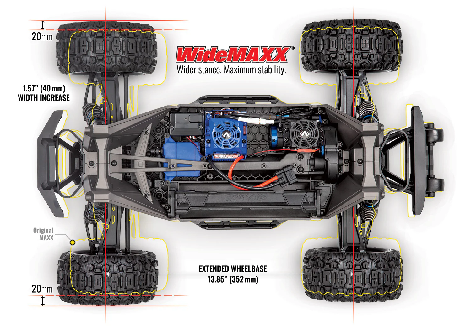 TRAXXAS MAXX V2 EXTENDED CHASS
