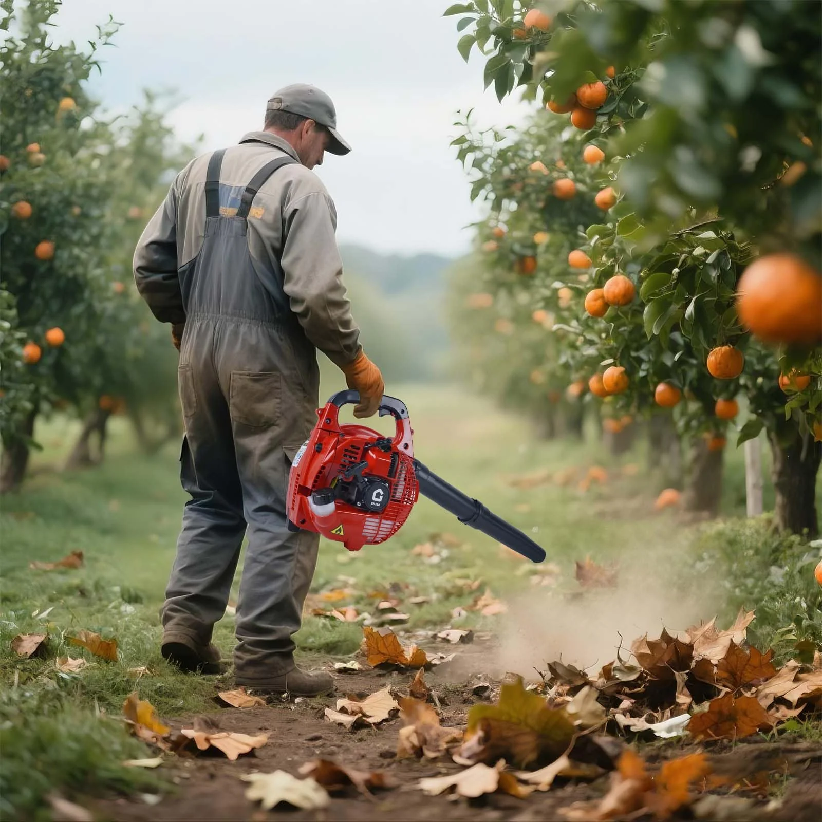 Garvee 28CC Handheld Gas Leaf Blower – 2-Stroke, 490 CFM, 180 MPH, Lightweight, Yard & Snow Cleaning