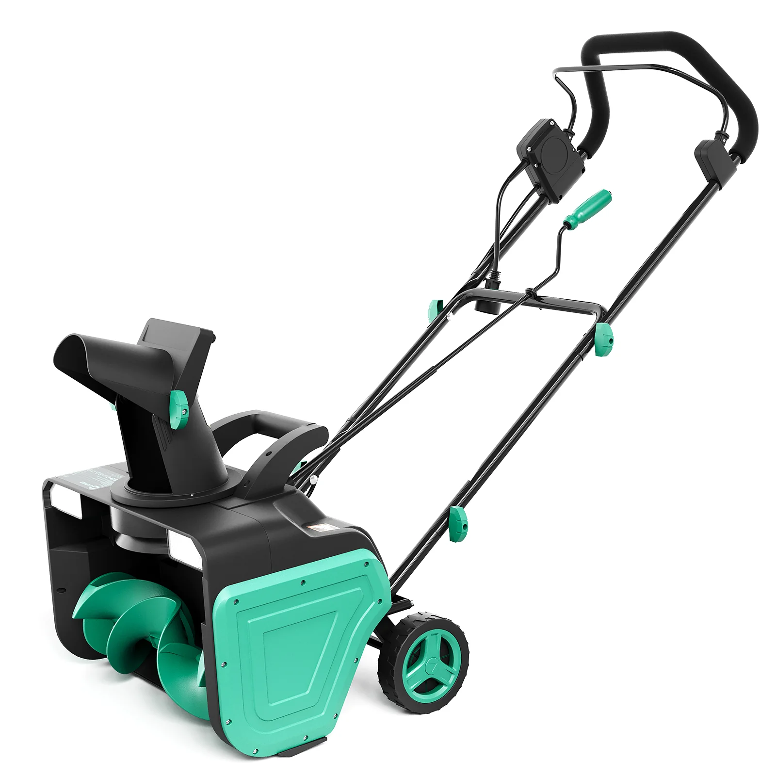 Garvee 20 Inch Push Snow Blower, Electric Snow Blower, 15 Amp Motor, Powerful Snow Clearing Machine, Snow Blower for Driveways