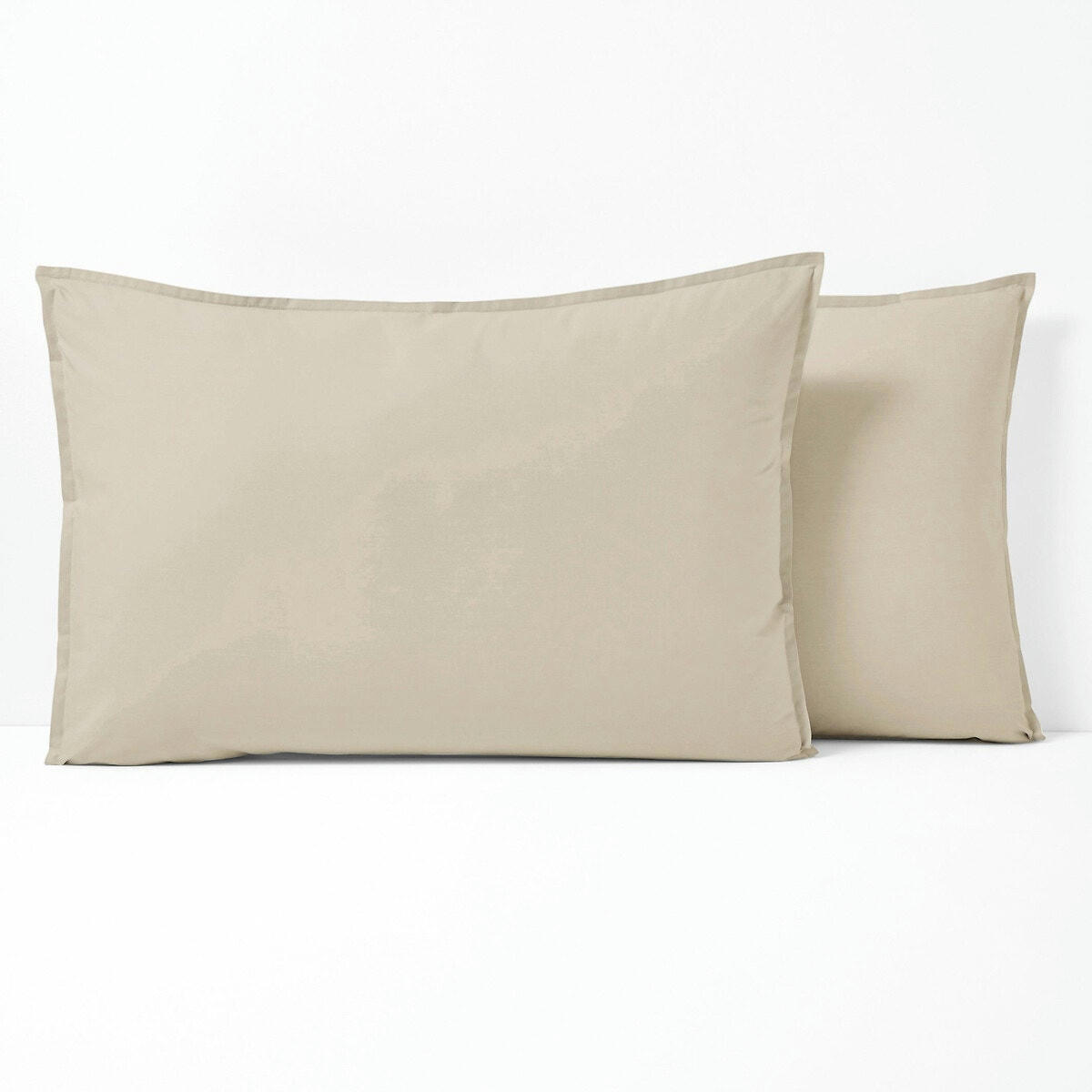 Taie d'oreiller unie percale de coton bio Scenario