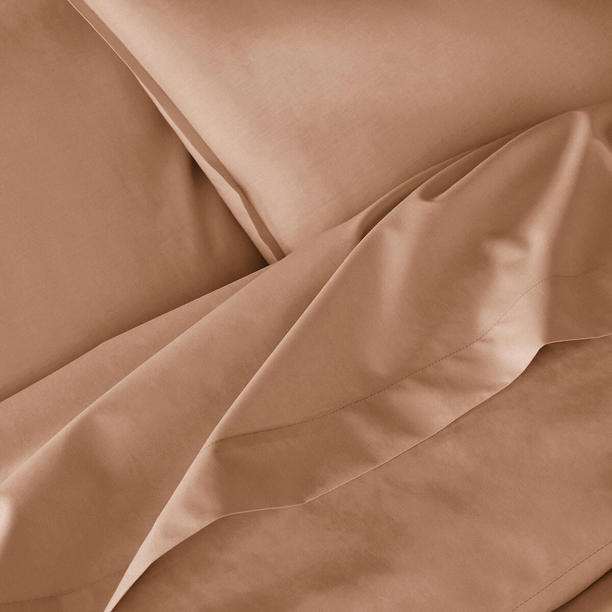 Taie d'oreiller unie percale de coton bio Scenario