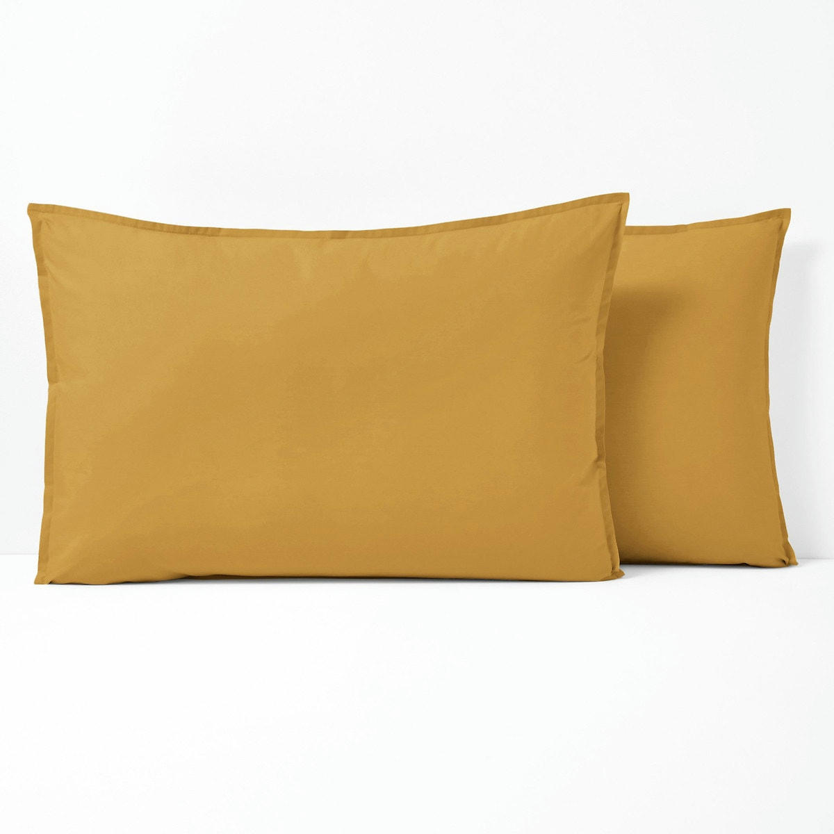 Taie d'oreiller unie percale de coton bio Scenario