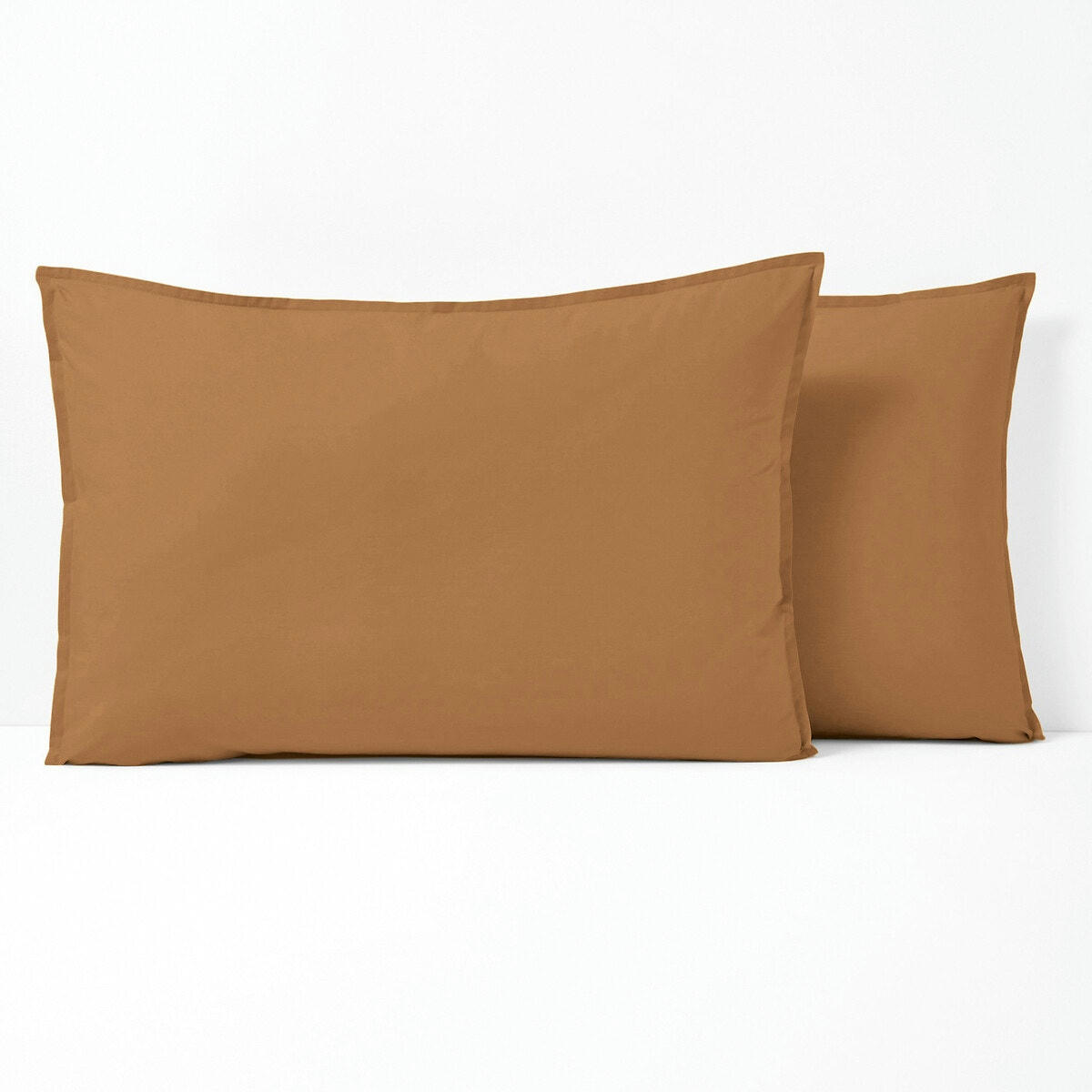 Taie d'oreiller unie percale de coton bio Scenario