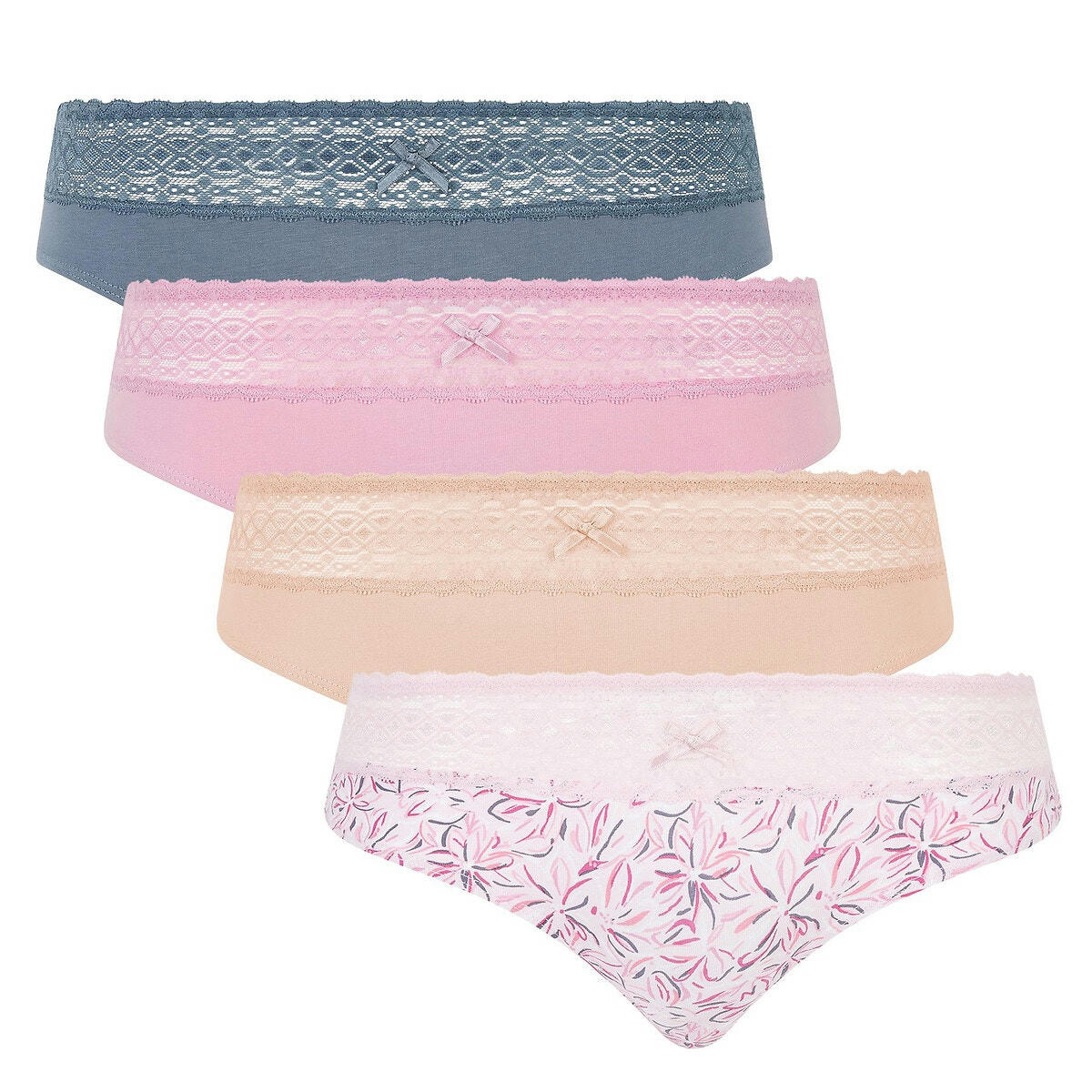 Lot de 4 (3+1 gratuit) boxers Les Cotons